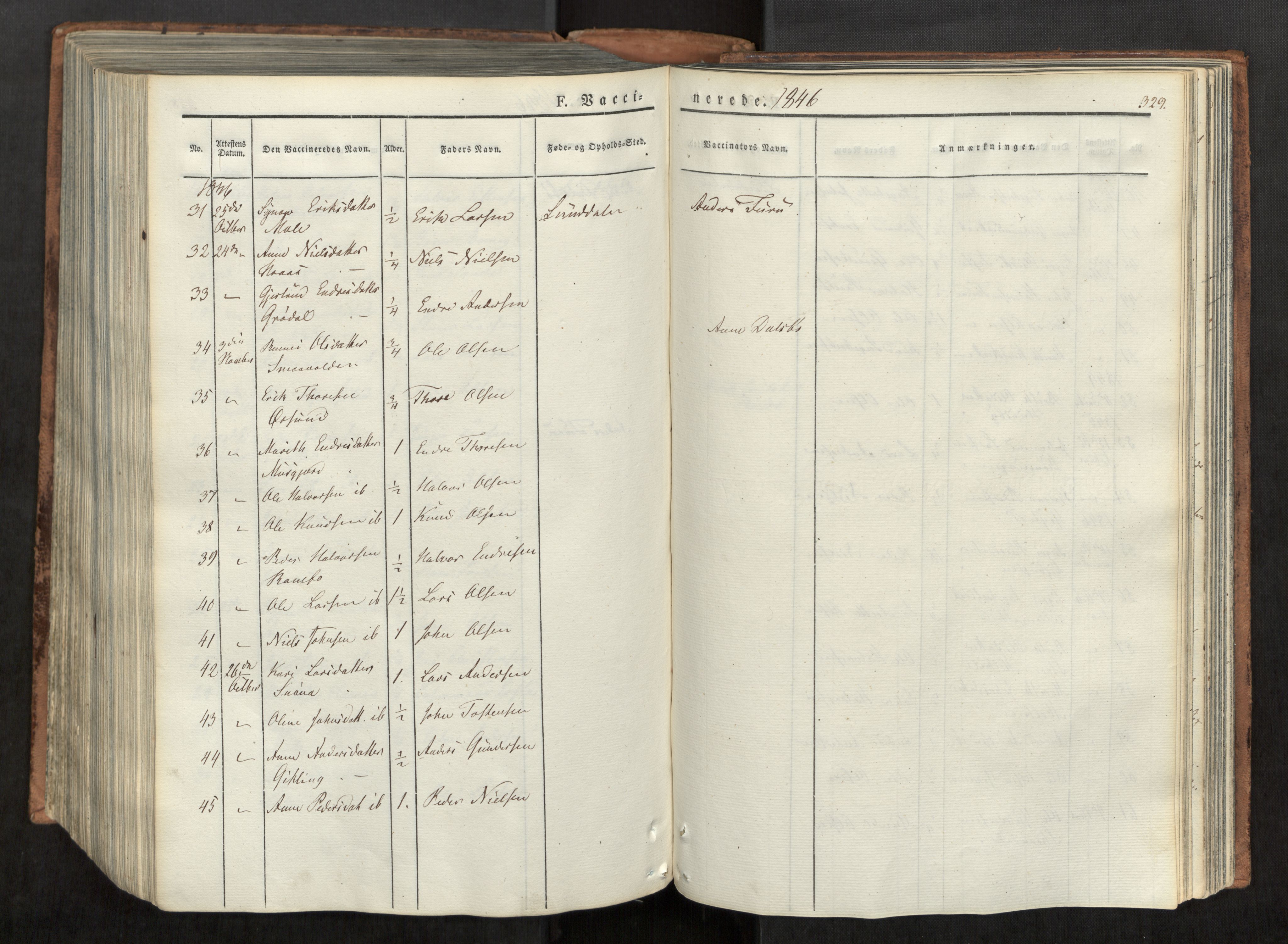 Ministerialprotokoller, klokkerbøker og fødselsregistre - Møre og Romsdal, AV/SAT-A-1454/590/L1012: Parish register (official) no. 590A04, 1832-1846, p. 329