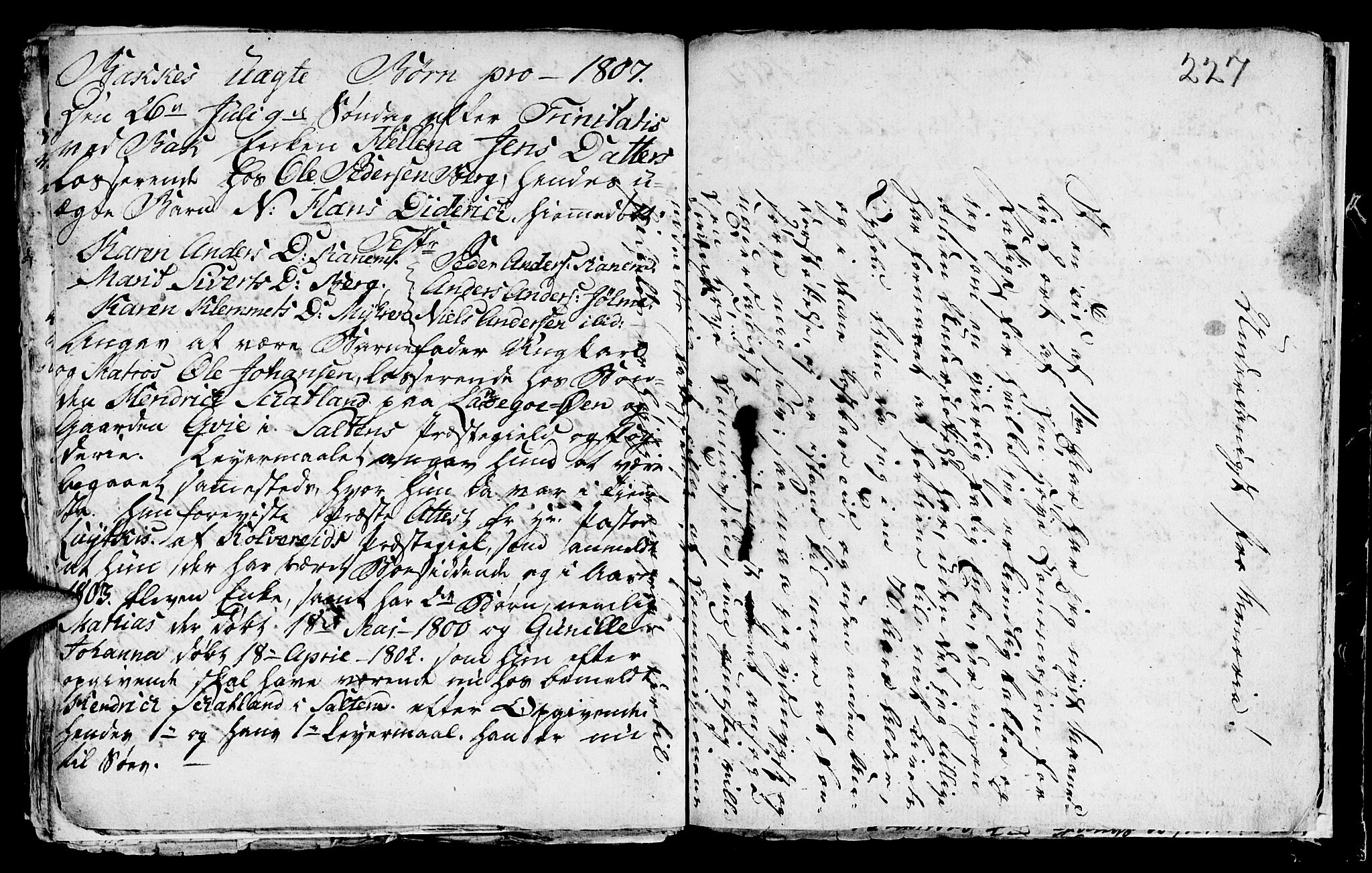 Ministerialprotokoller, klokkerbøker og fødselsregistre - Sør-Trøndelag, SAT/A-1456/604/L0218: Parish register (copy) no. 604C01, 1754-1819, p. 227