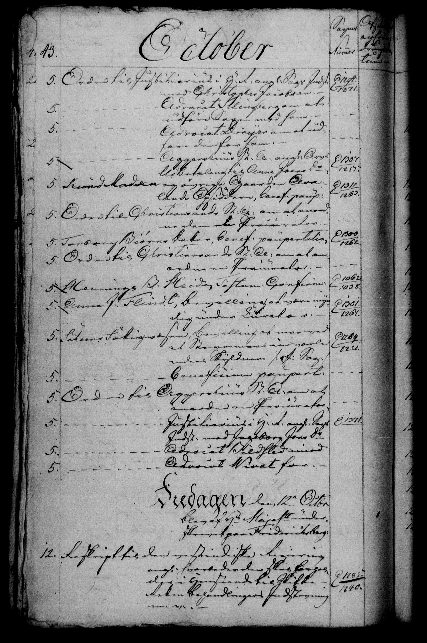 Danske Kanselli 1800-1814, RA/EA-3024/H/Hf/Hfb/Hfbc/L0005: Underskrivelsesbok m. register, 1804, p. 43