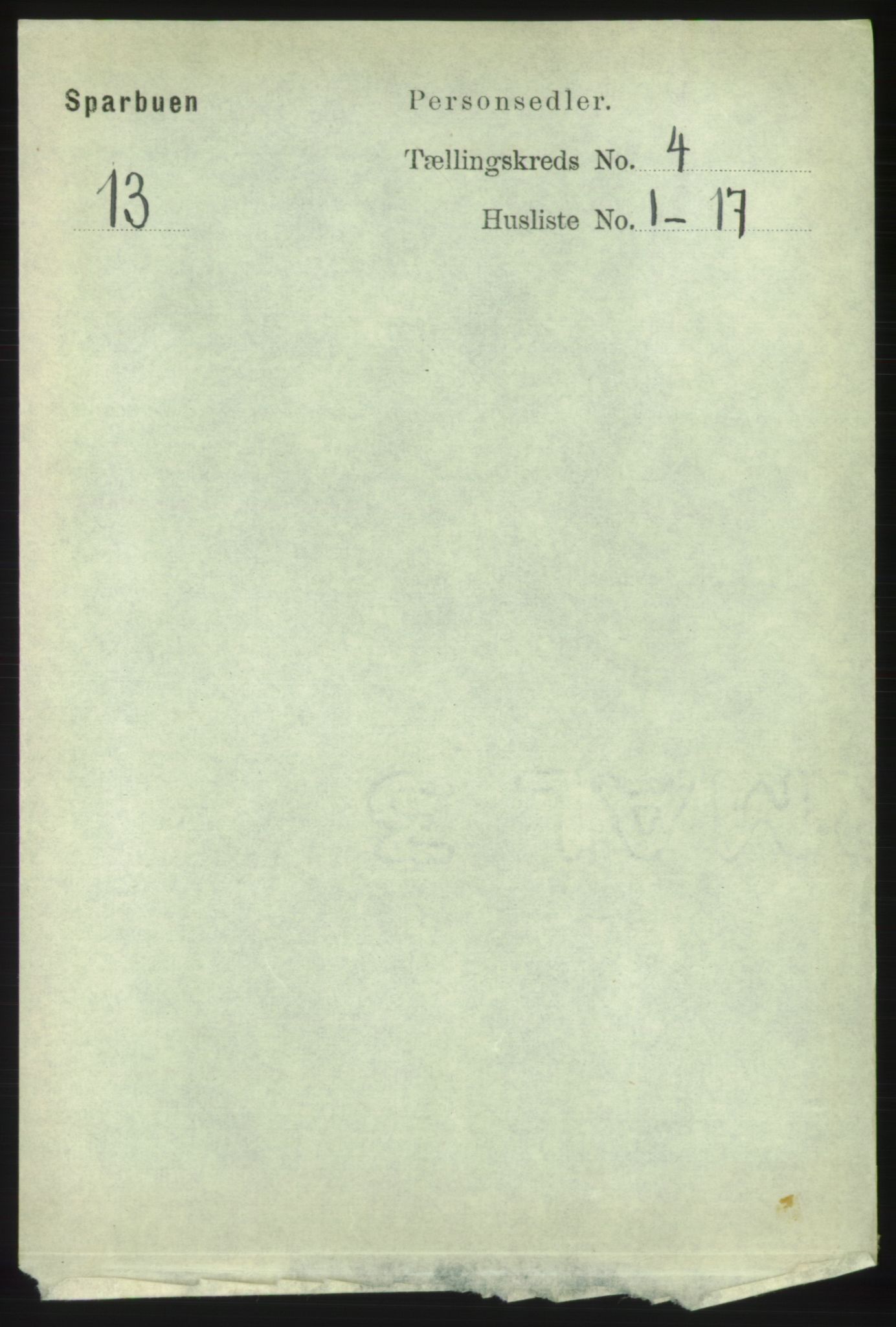 RA, 1891 census for 1731 Sparbu, 1891, p. 1361