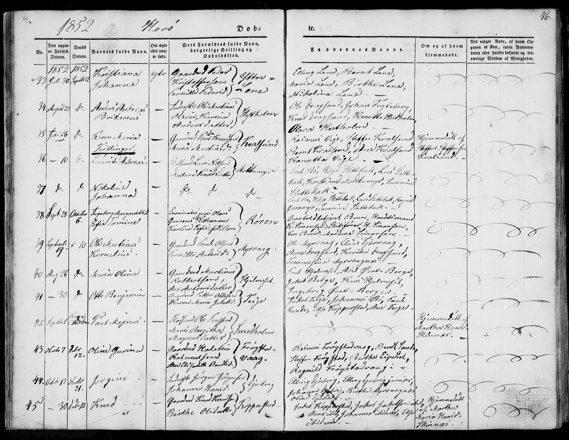 Ministerialprotokoller, klokkerbøker og fødselsregistre - Møre og Romsdal, AV/SAT-A-1454/507/L0070: Parish register (official) no. 507A05, 1842-1873, p. 46