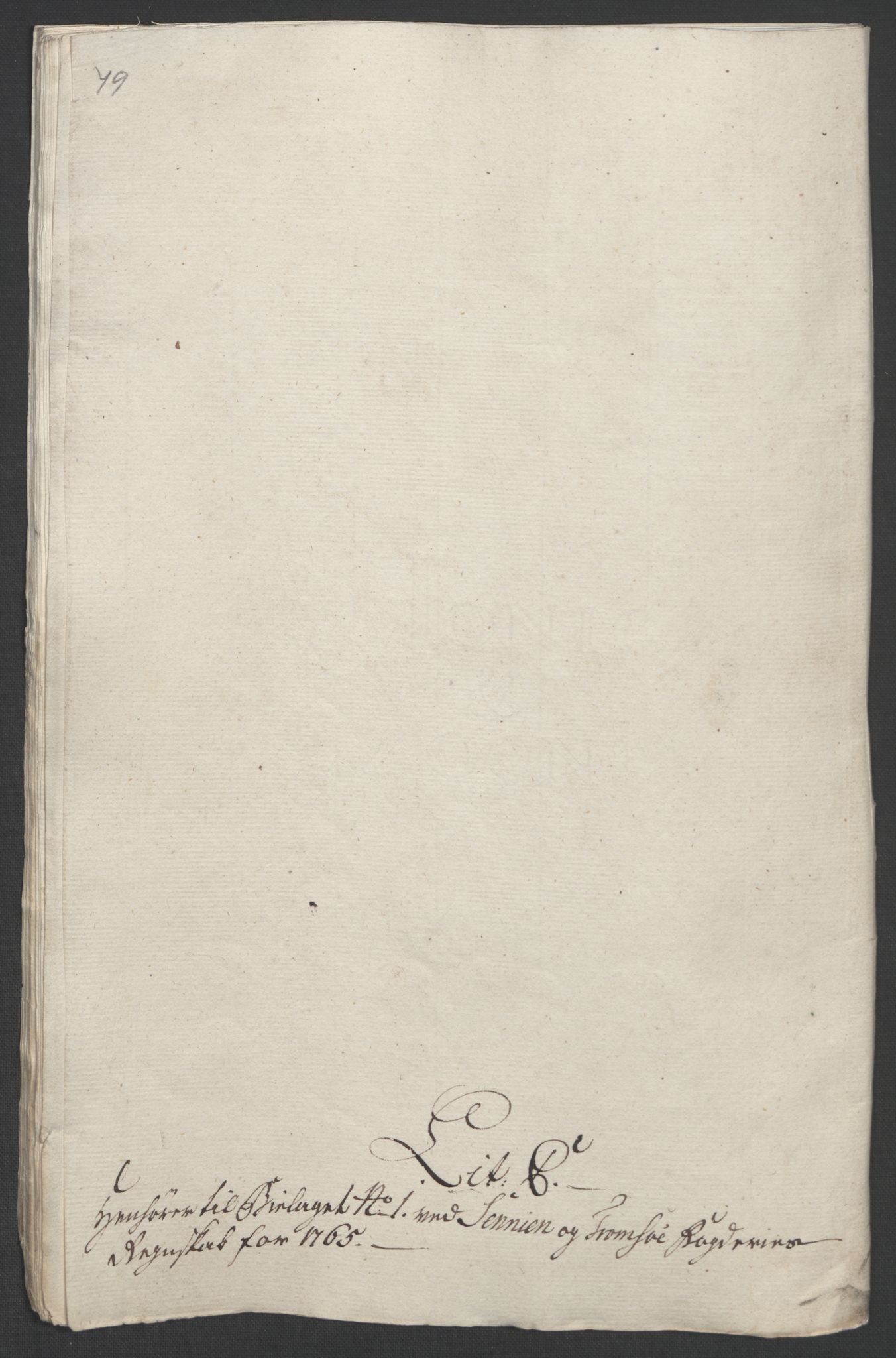 Rentekammeret inntil 1814, Realistisk ordnet avdeling, RA/EA-4070/Ol/L0022b: [Gg 10]: Ekstraskatten, 23.09.1762. Senja og Troms, 1765-1768, p. 56