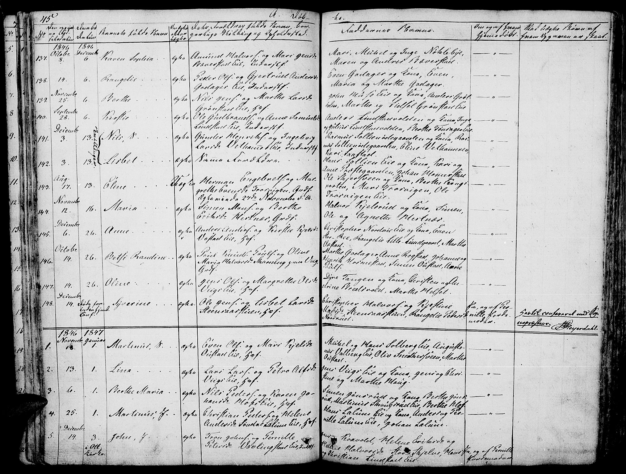 Stange prestekontor, AV/SAH-PREST-002/L/L0003: Parish register (copy) no. 3, 1840-1864, p. 45