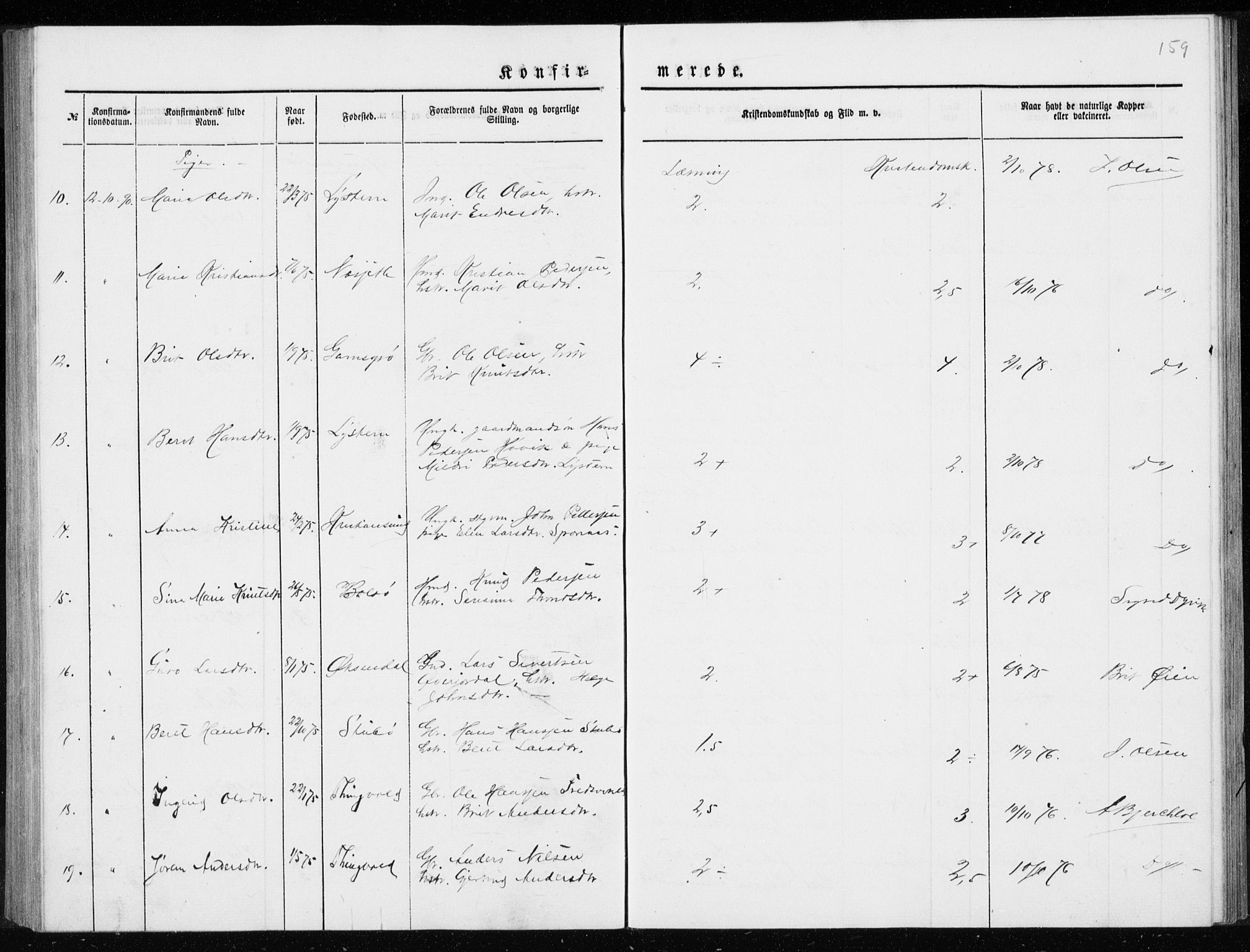 Ministerialprotokoller, klokkerbøker og fødselsregistre - Møre og Romsdal, AV/SAT-A-1454/551/L0631: Parish register (copy) no. 551C03, 1886-1894, p. 159