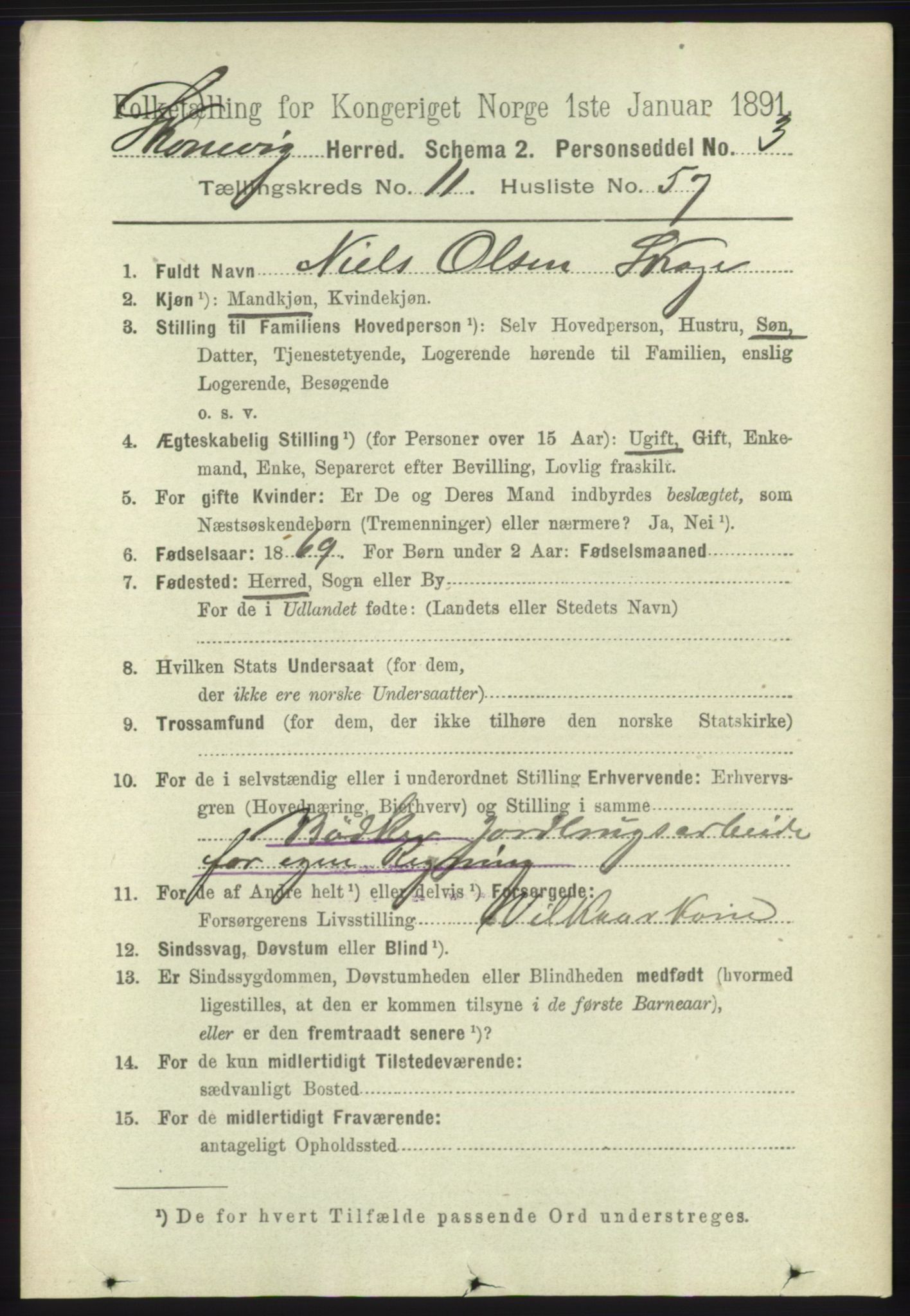 RA, 1891 census for 1212 Skånevik, 1891, p. 3636