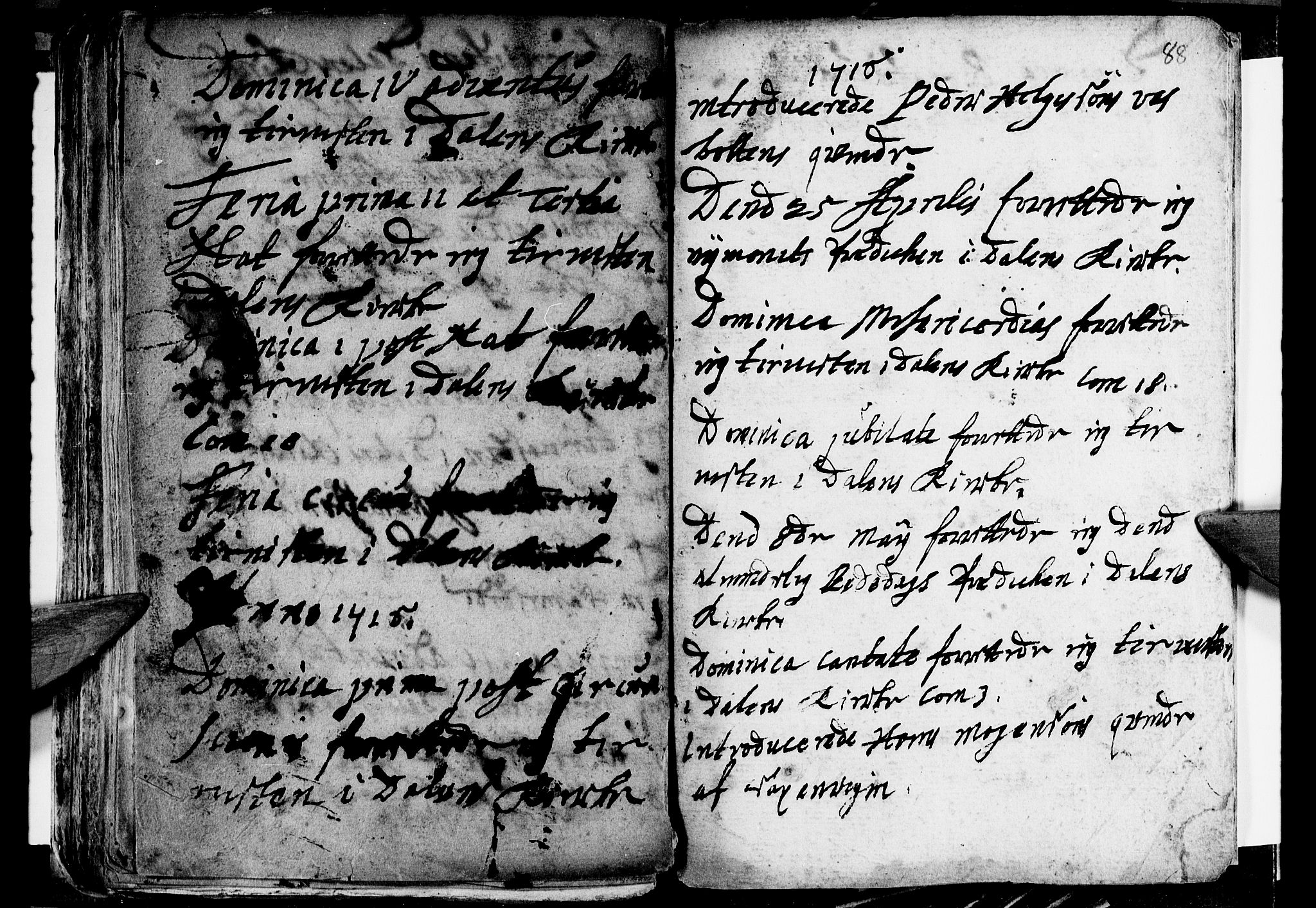 Ministerialprotokoller, klokkerbøker og fødselsregistre - Nordland, SAT/A-1459/847/L0661: Parish register (official) no. 847A01, 1708-1717, p. 88