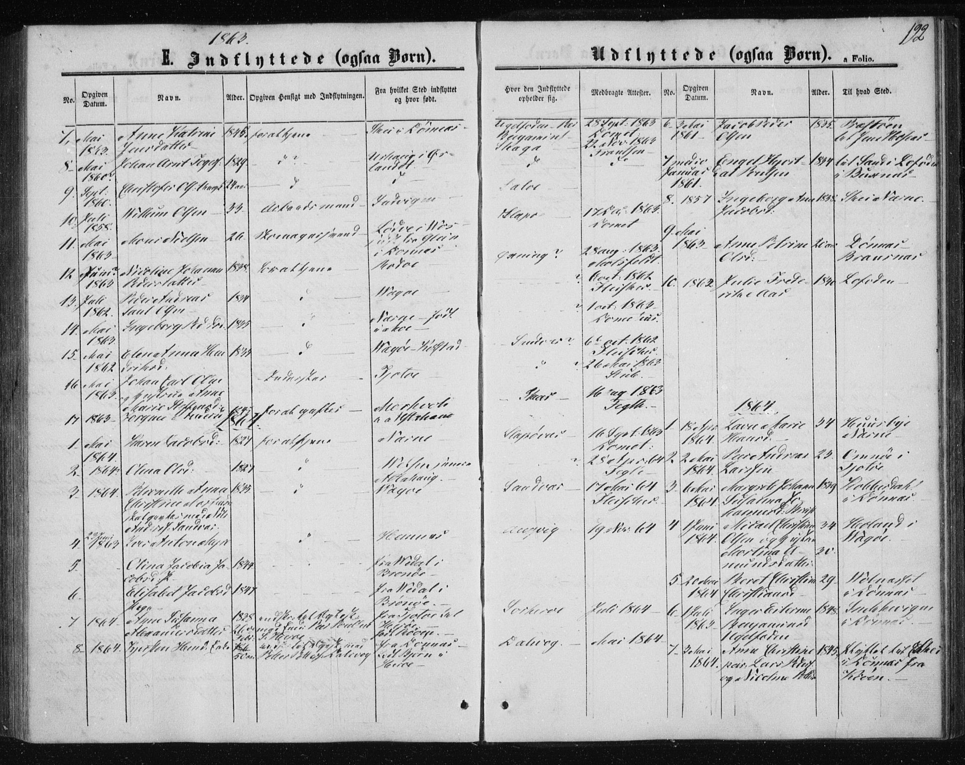 Ministerialprotokoller, klokkerbøker og fødselsregistre - Nordland, SAT/A-1459/834/L0505: Parish register (official) no. 834A03, 1862-1871, p. 192