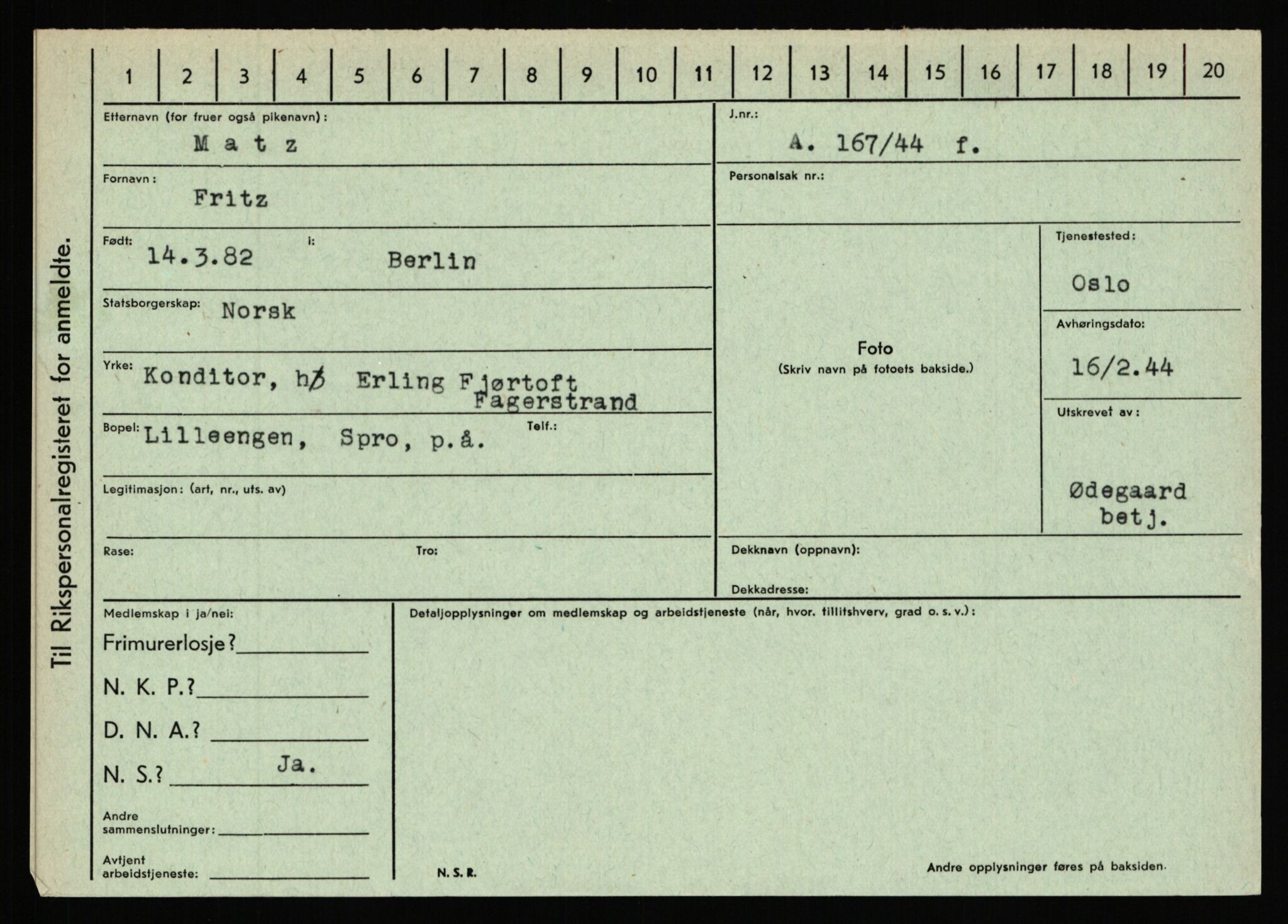Statspolitiet - Hovedkontoret / Osloavdelingen, AV/RA-S-1329/C/Ca/L0010: Lind - Moksnes, 1943-1945, p. 3439