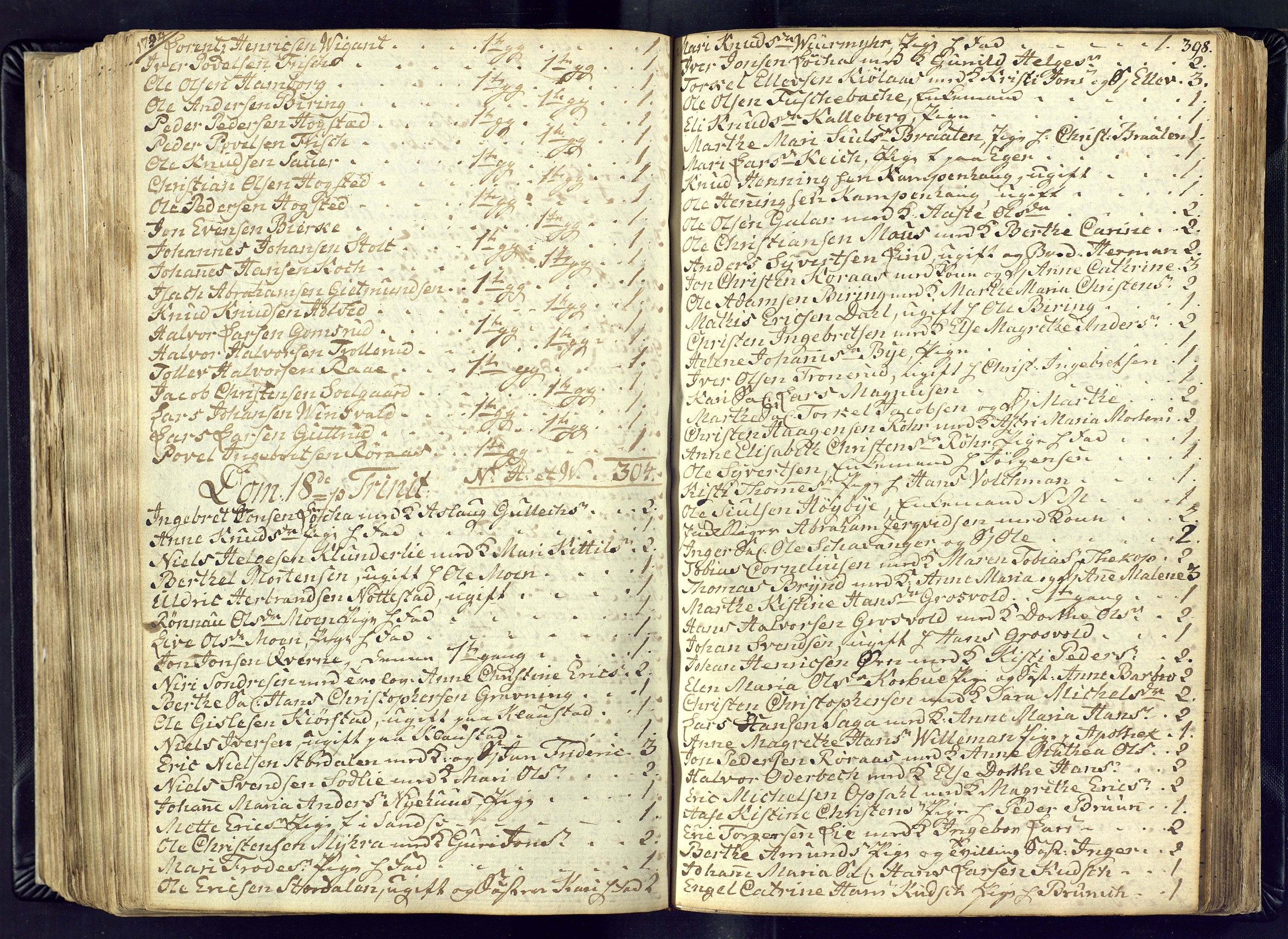 Kongsberg kirkebøker, AV/SAKO-A-22/M/Ma/L0011: Communicants register no. 11, 1788-1795, p. 398