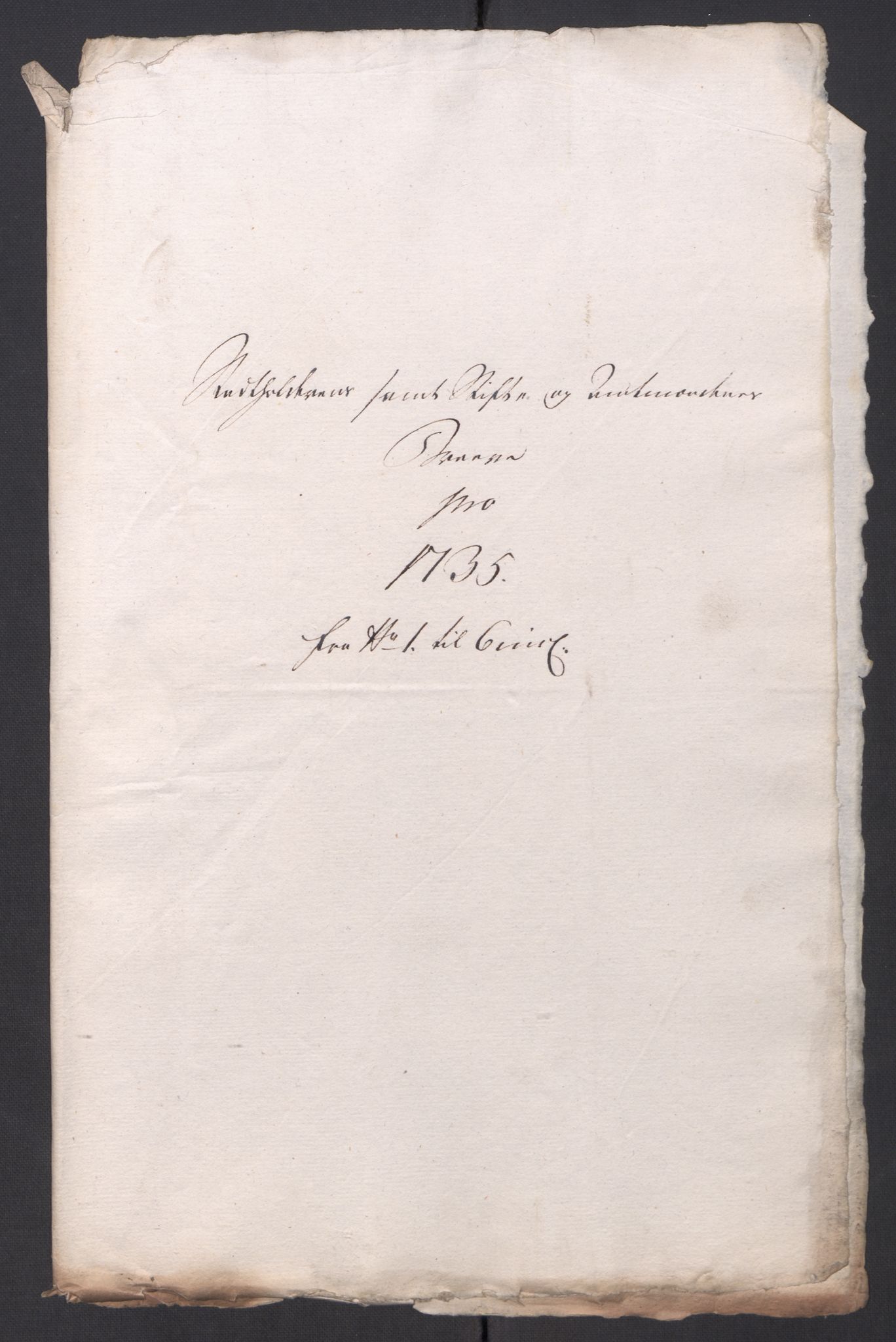 Kommanderende general (KG I) med Det norske krigsdirektorium, AV/RA-EA-5419/D/L0061: Stattholderens, stiftamtmenns og amtmenns brev, 1731-1740, p. 130