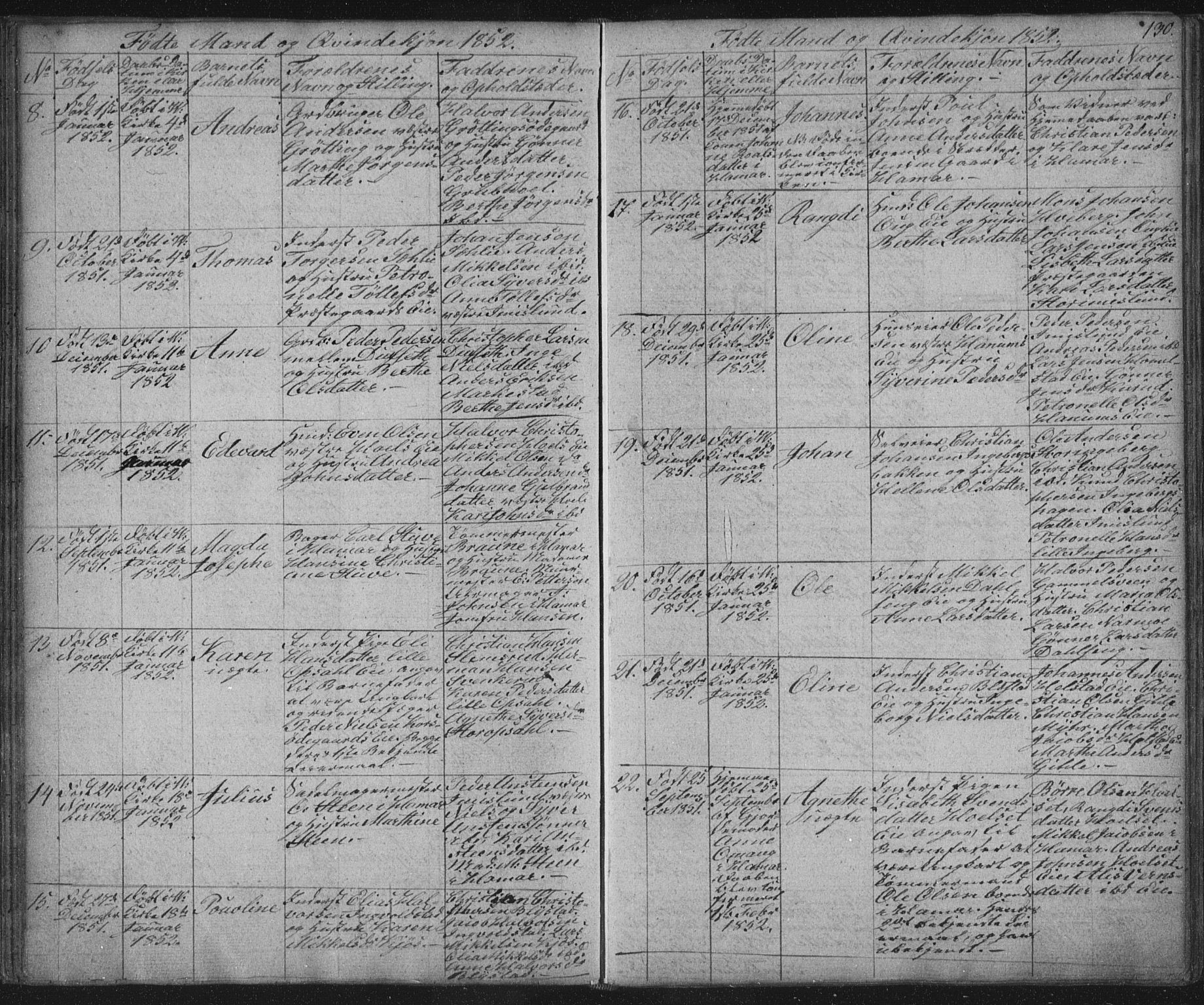 Vang prestekontor, Hedmark, AV/SAH-PREST-008/H/Ha/Hab/L0008: Parish register (copy) no. 8, 1832-1854, p. 130