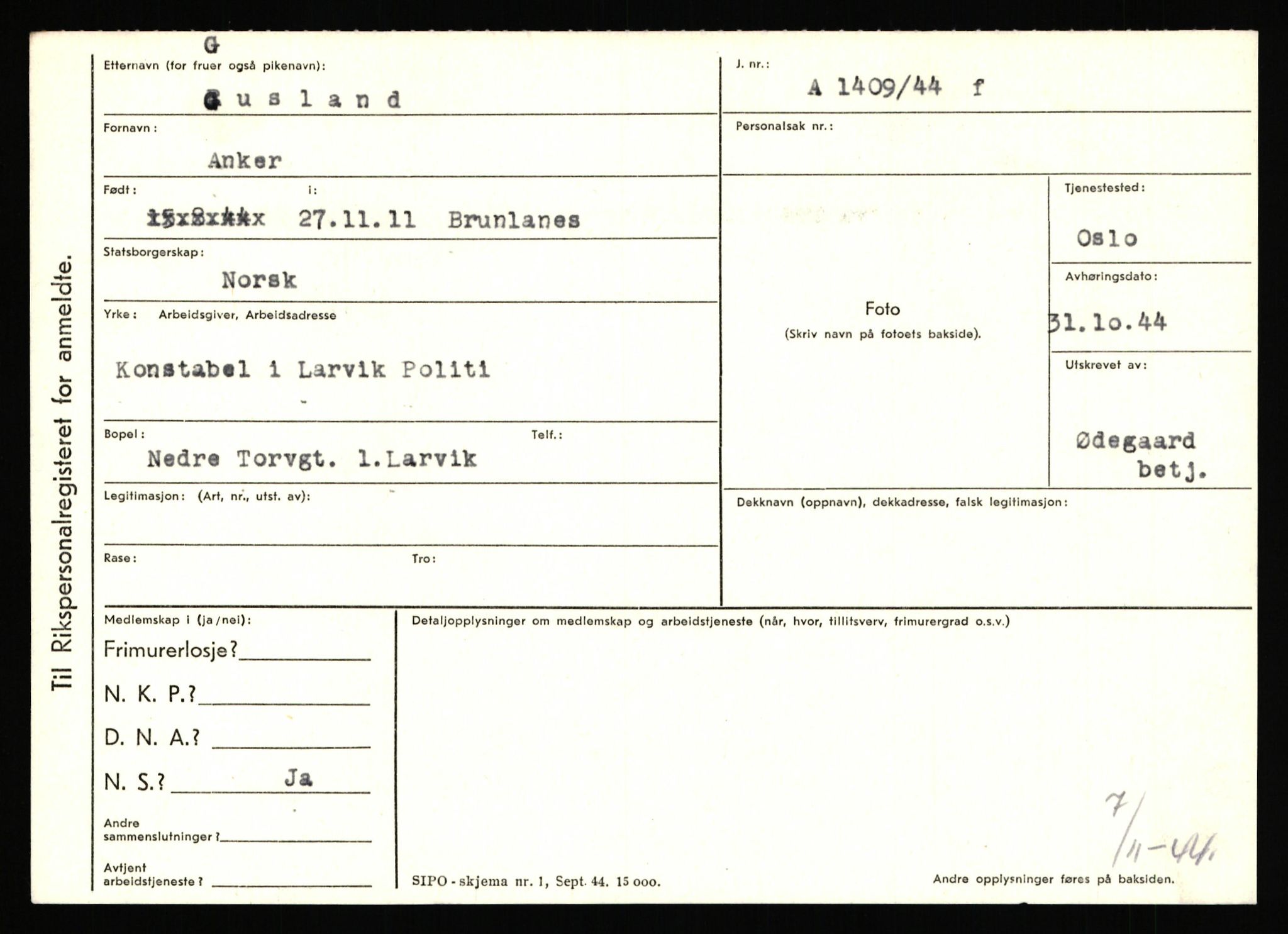 Statspolitiet - Hovedkontoret / Osloavdelingen, AV/RA-S-1329/C/Ca/L0005: Furali - Hamula, 1943-1945, p. 3210