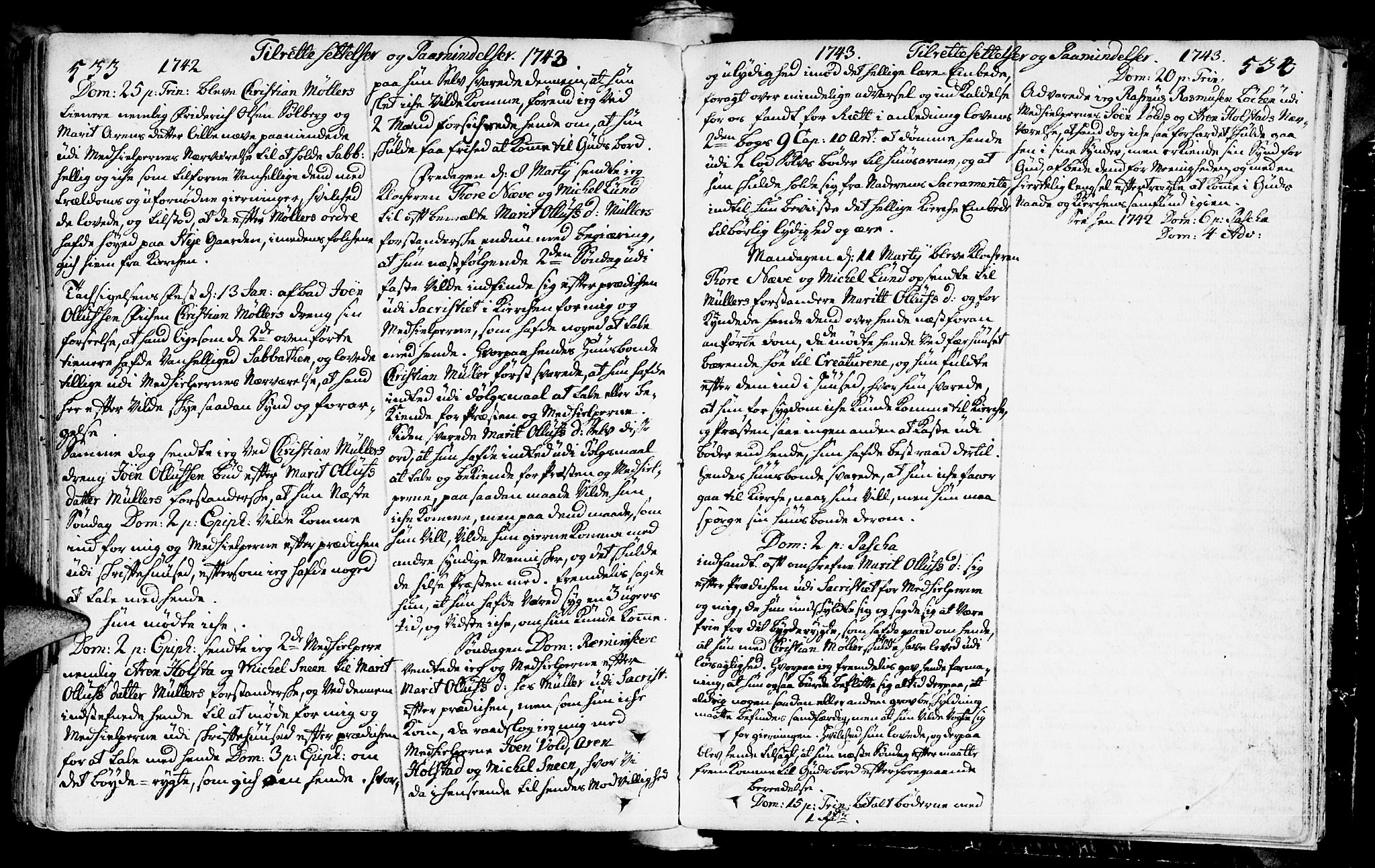 Ministerialprotokoller, klokkerbøker og fødselsregistre - Sør-Trøndelag, SAT/A-1456/672/L0850: Parish register (official) no. 672A03, 1725-1751, p. 533-534