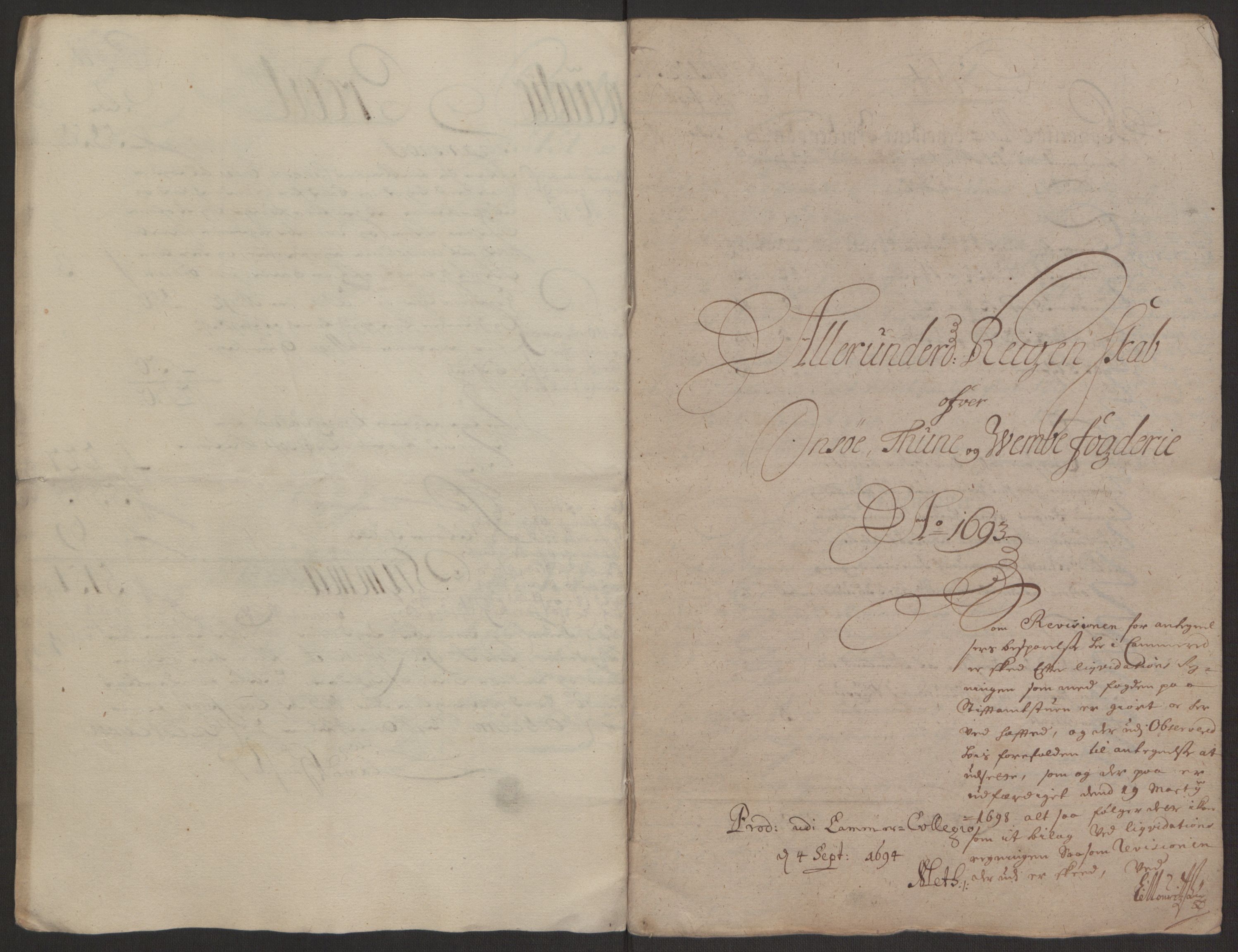 Rentekammeret inntil 1814, Reviderte regnskaper, Fogderegnskap, AV/RA-EA-4092/R03/L0120: Fogderegnskap Onsøy, Tune, Veme og Åbygge fogderi, 1692-1693, p. 236