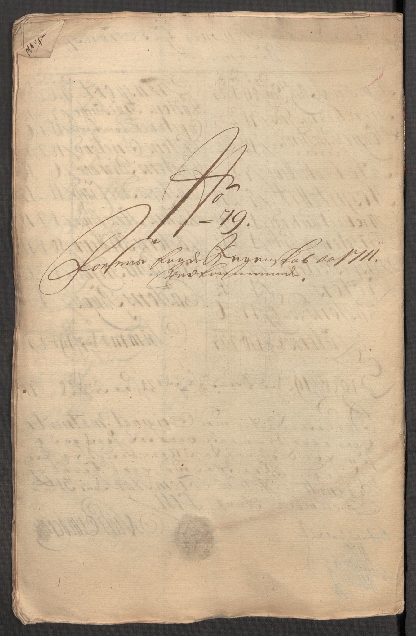 Rentekammeret inntil 1814, Reviderte regnskaper, Fogderegnskap, AV/RA-EA-4092/R57/L3860: Fogderegnskap Fosen, 1711, p. 219