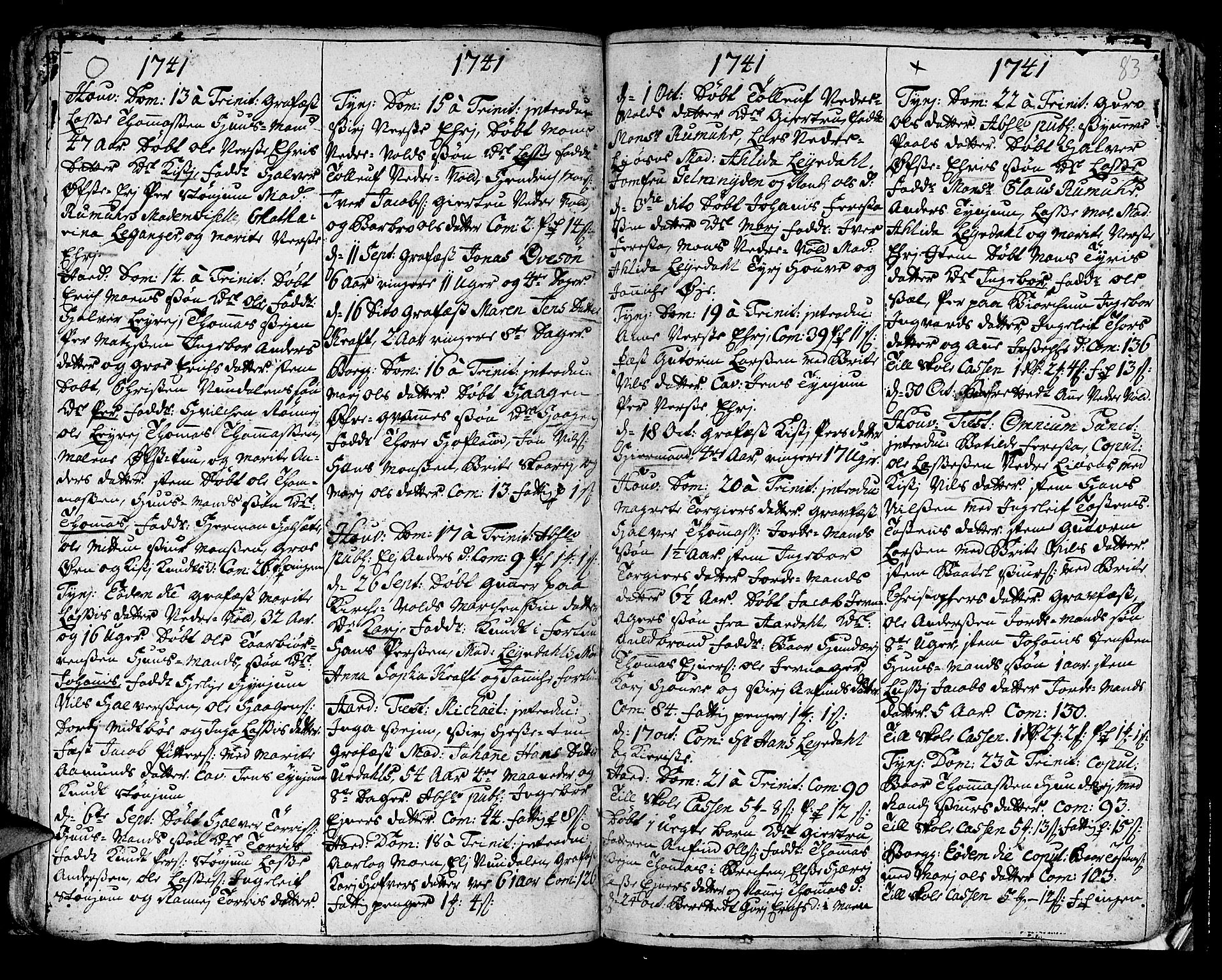 Lærdal sokneprestembete, AV/SAB-A-81201: Parish register (official) no. A 1, 1711-1752, p. 83