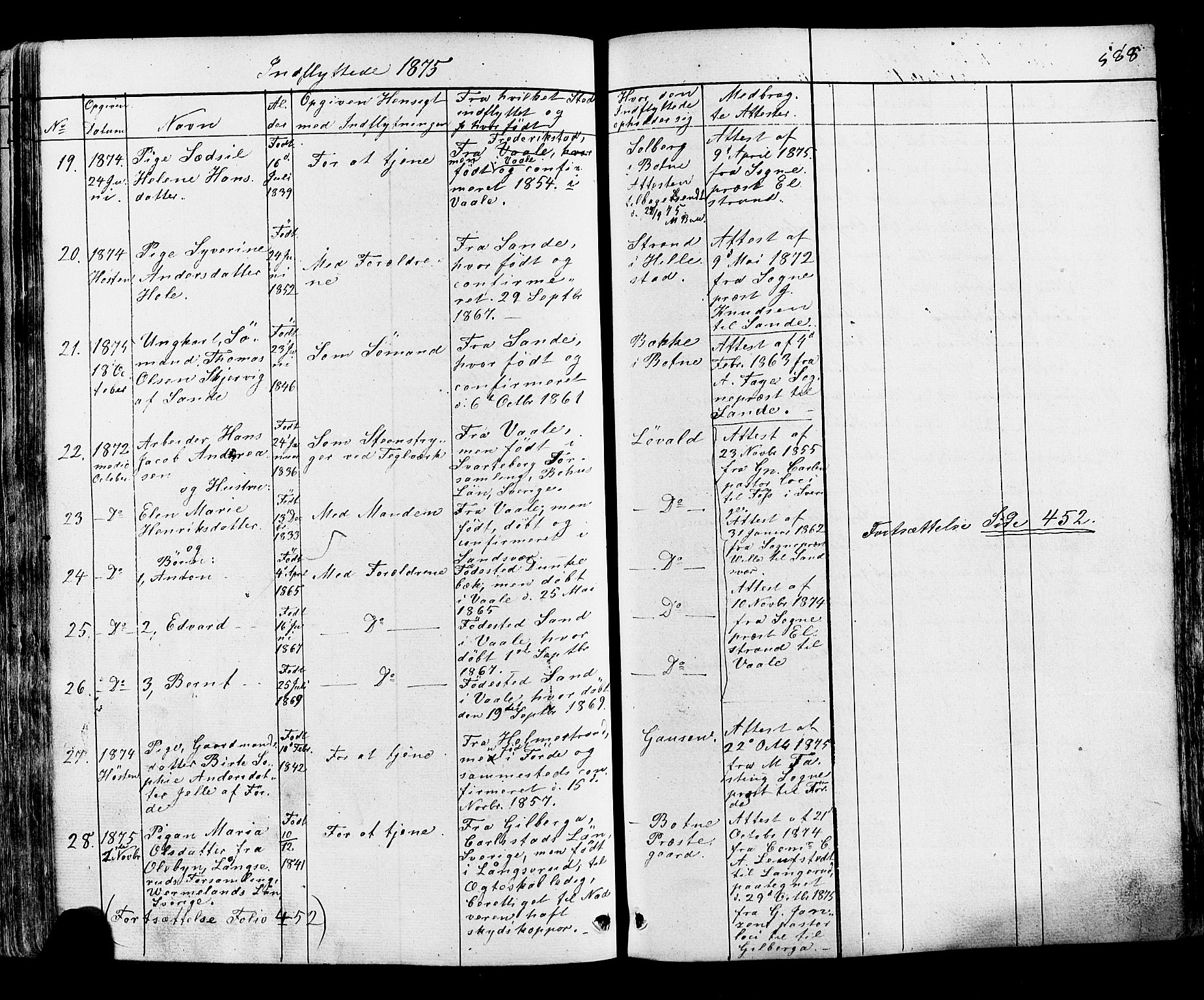 Botne kirkebøker, AV/SAKO-A-340/F/Fa/L0006: Parish register (official) no. I 6, 1836-1877, p. 588