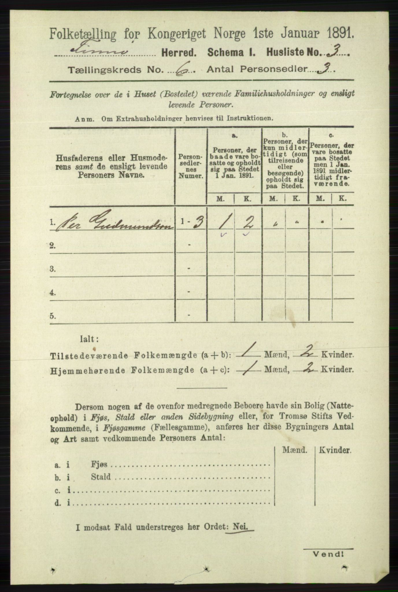 RA, 1891 census for 1141 Finnøy, 1891, p. 1246