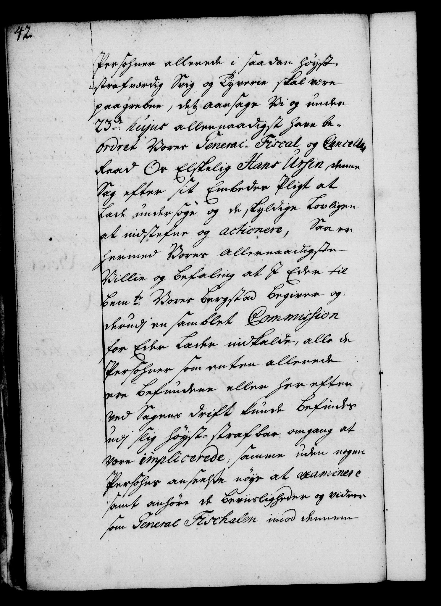 Rentekammeret, Kammerkanselliet, AV/RA-EA-3111/G/Gg/Gga/L0004: Norsk ekspedisjonsprotokoll med register (merket RK 53.4), 1734-1741, p. 42