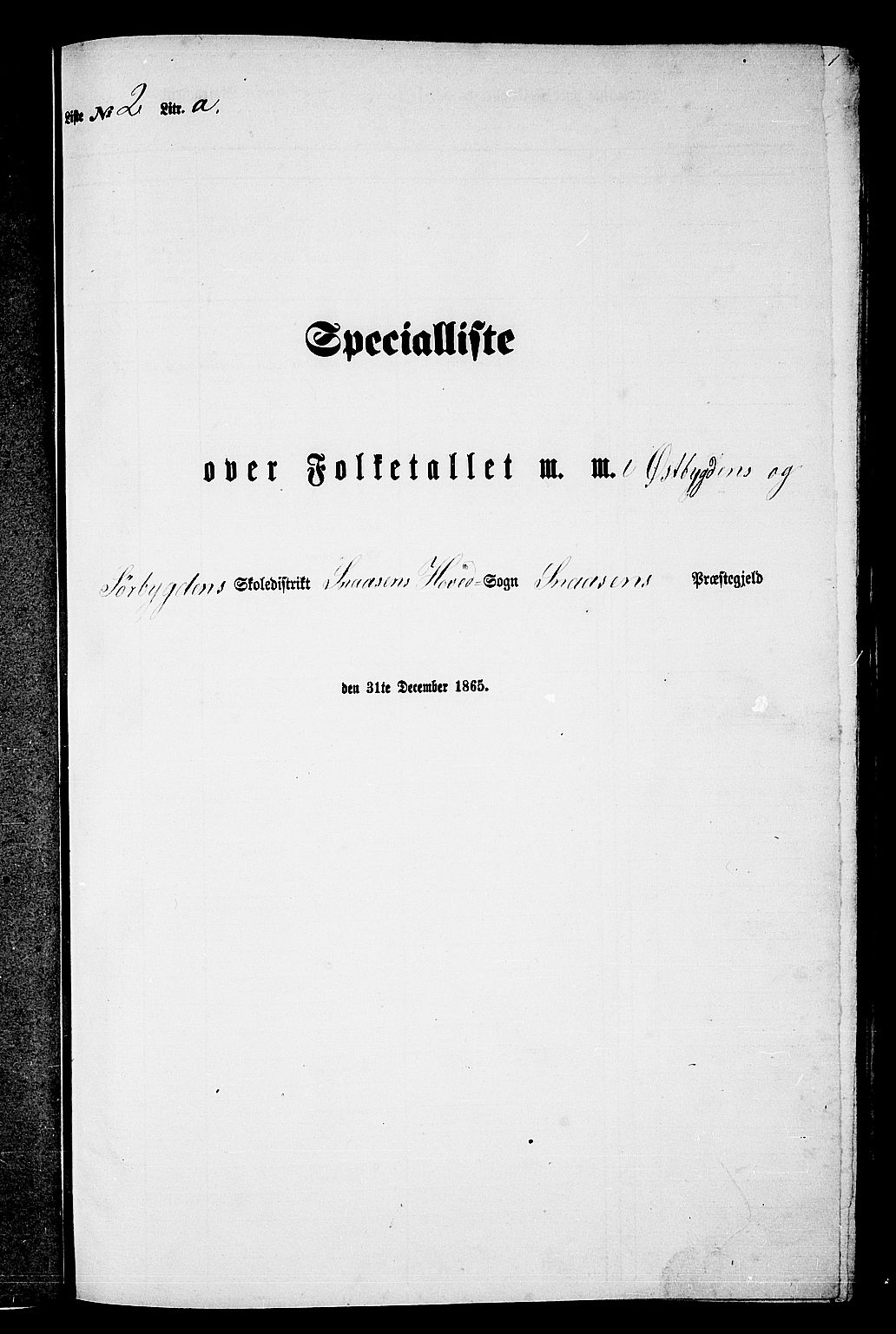 RA, 1865 census for Snåsa, 1865, p. 32