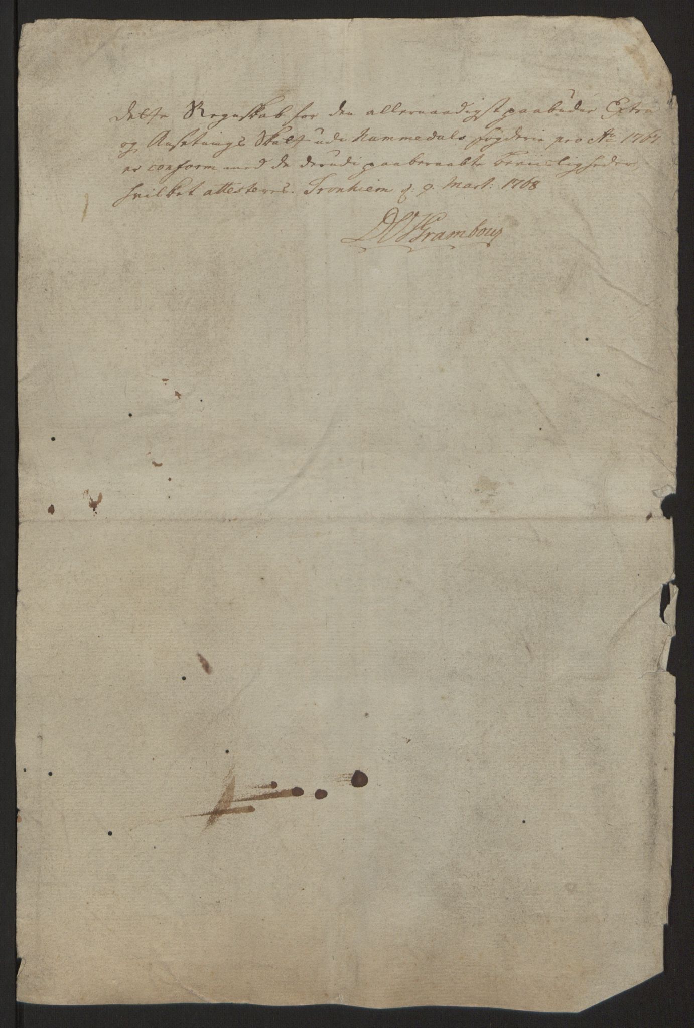 Rentekammeret inntil 1814, Reviderte regnskaper, Fogderegnskap, AV/RA-EA-4092/R64/L4502: Ekstraskatten Namdal, 1762-1772, p. 234