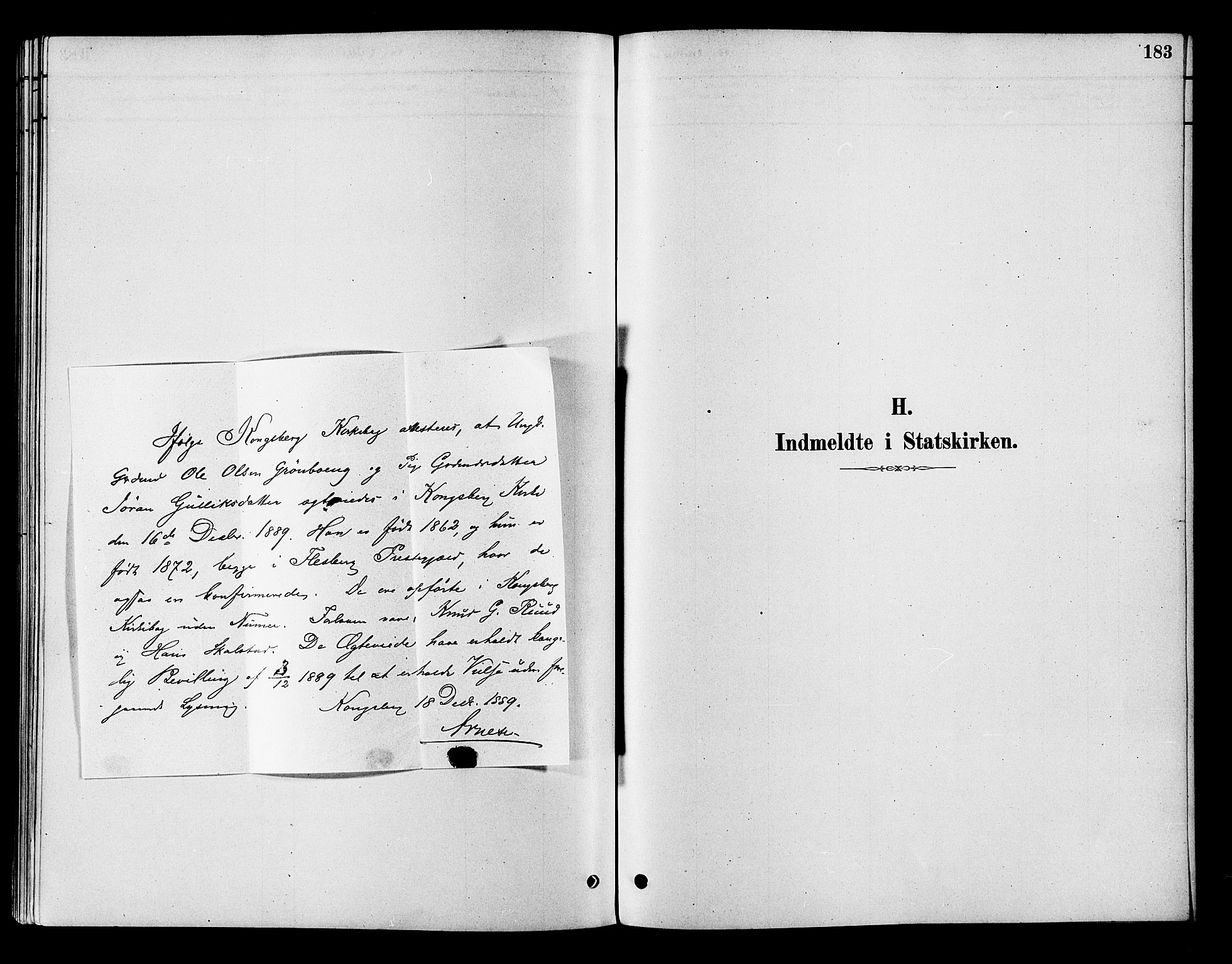 Flesberg kirkebøker, SAKO/A-18/F/Fb/L0001: Parish register (official) no. II 1, 1879-1907, p. 183