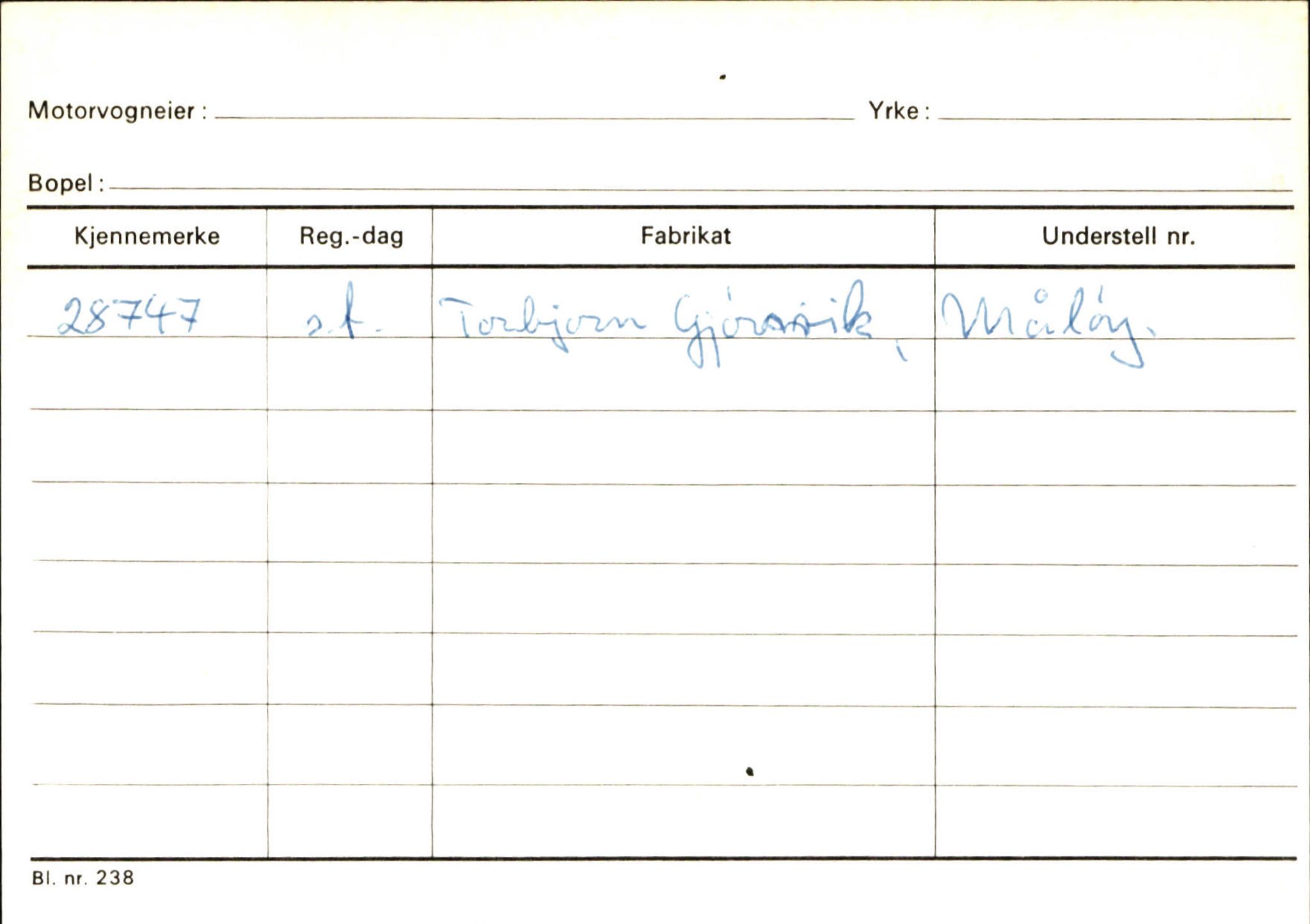 Statens vegvesen, Sogn og Fjordane vegkontor, SAB/A-5301/4/F/L0144: Registerkort Vågsøy A-R, 1945-1975, p. 397