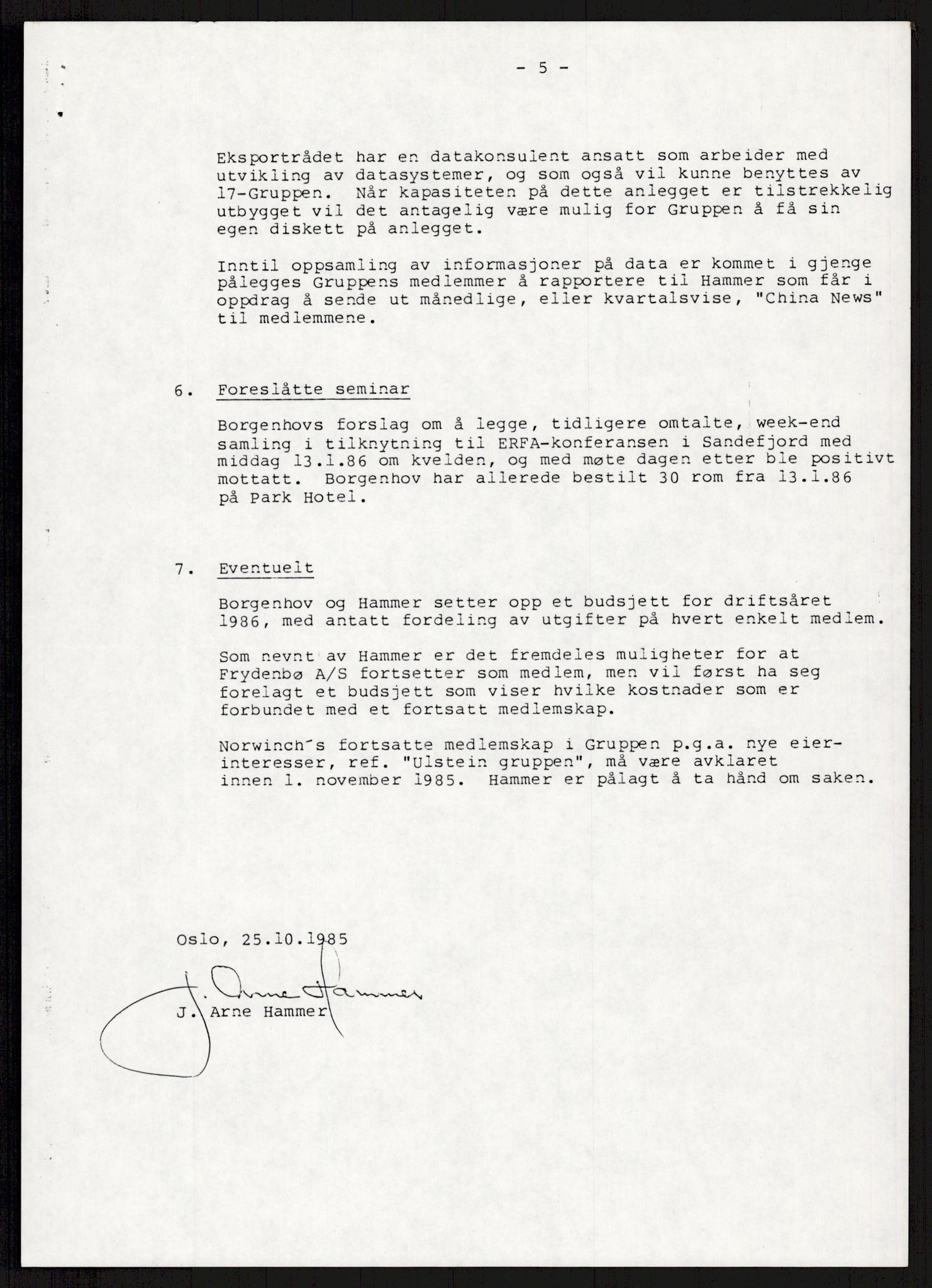 "17-Gruppen Kina", AV/RA-PA-1688/A/L0001: Møtereferater, 1979-1986, p. 243