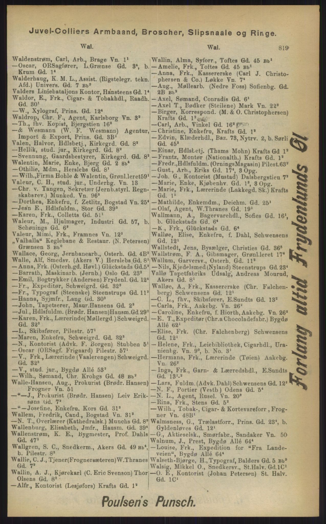 Kristiania/Oslo adressebok, PUBL/-, 1903, p. 819