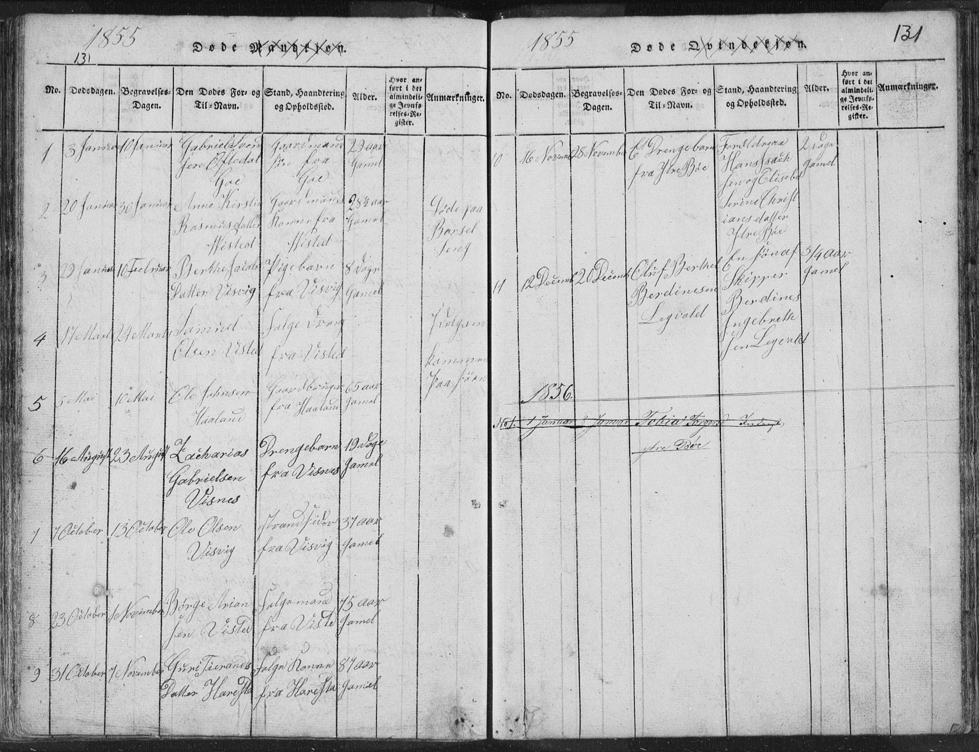 Hetland sokneprestkontor, SAST/A-101826/30/30BA/L0001: Parish register (official) no. A 1, 1816-1856, p. 131