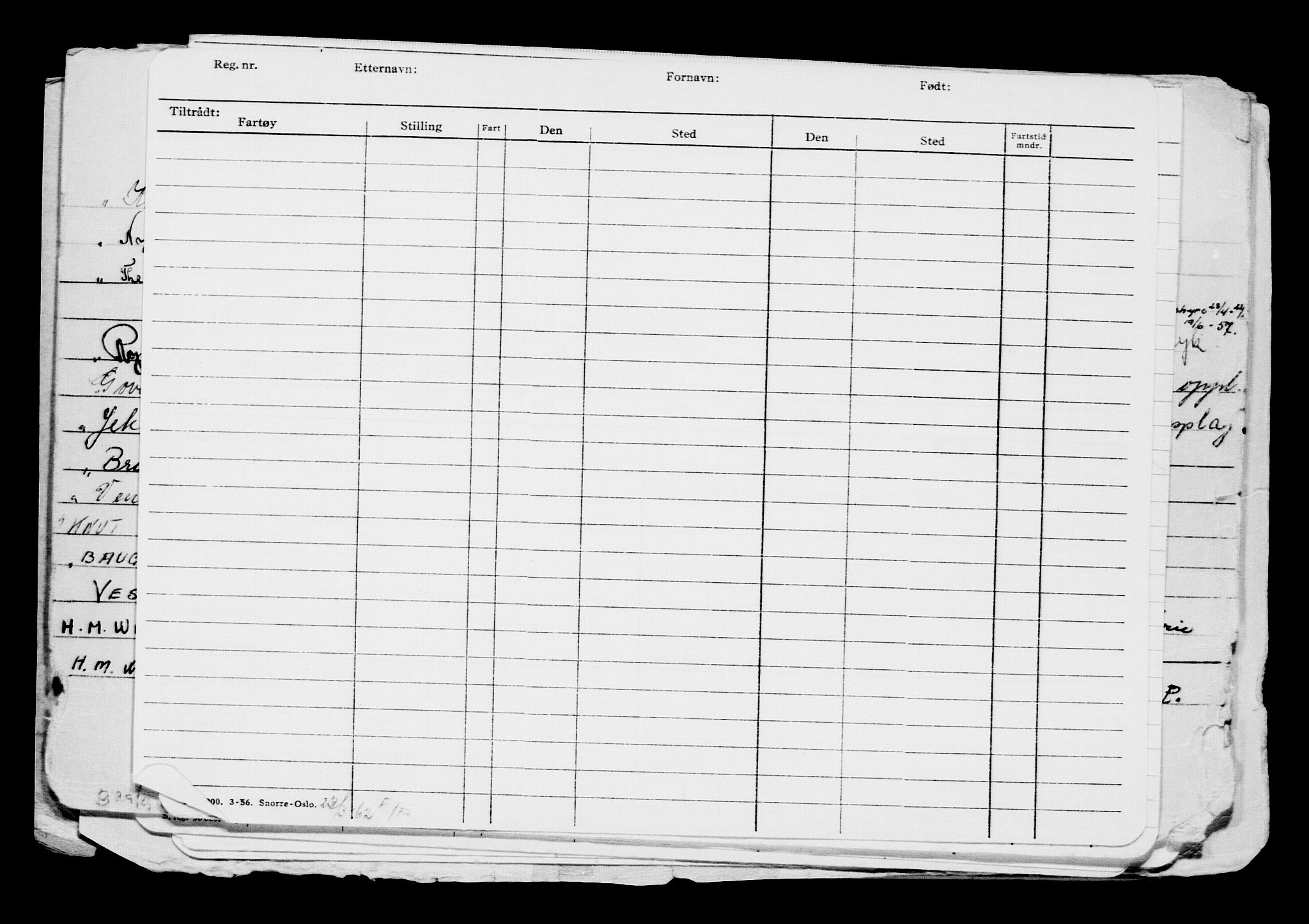 Direktoratet for sjømenn, AV/RA-S-3545/G/Gb/L0082: Hovedkort, 1909, p. 822