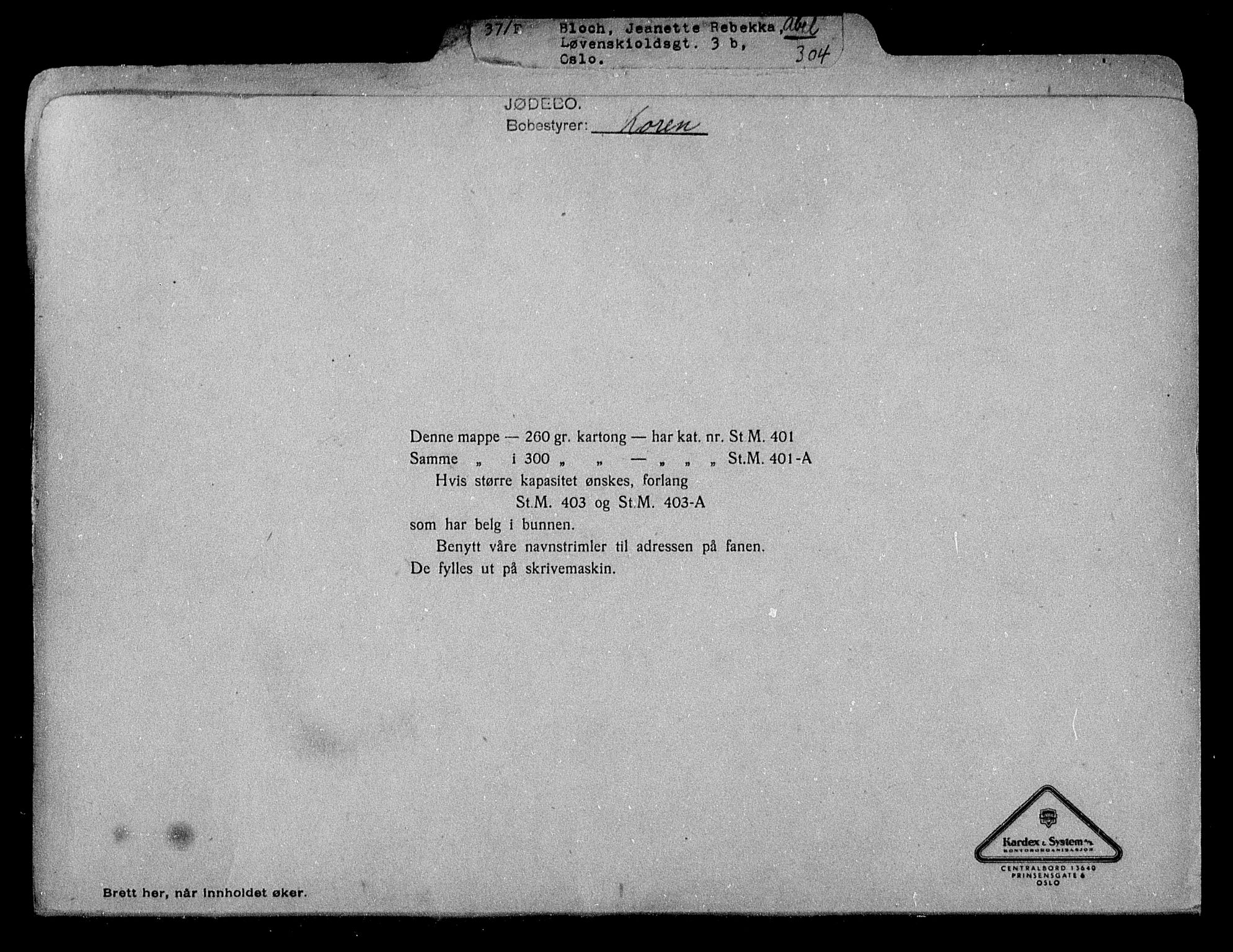 Justisdepartementet, Tilbakeføringskontoret for inndratte formuer, AV/RA-S-1564/H/Hc/Hcc/L0926: --, 1945-1947, p. 2