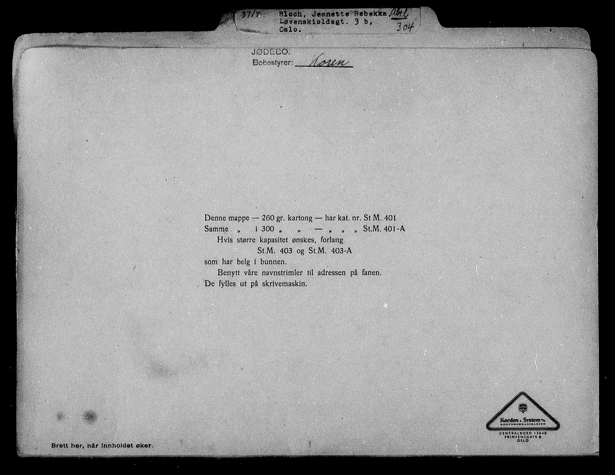 Justisdepartementet, Tilbakeføringskontoret for inndratte formuer, AV/RA-S-1564/H/Hc/Hcc/L0926: --, 1945-1947, p. 2