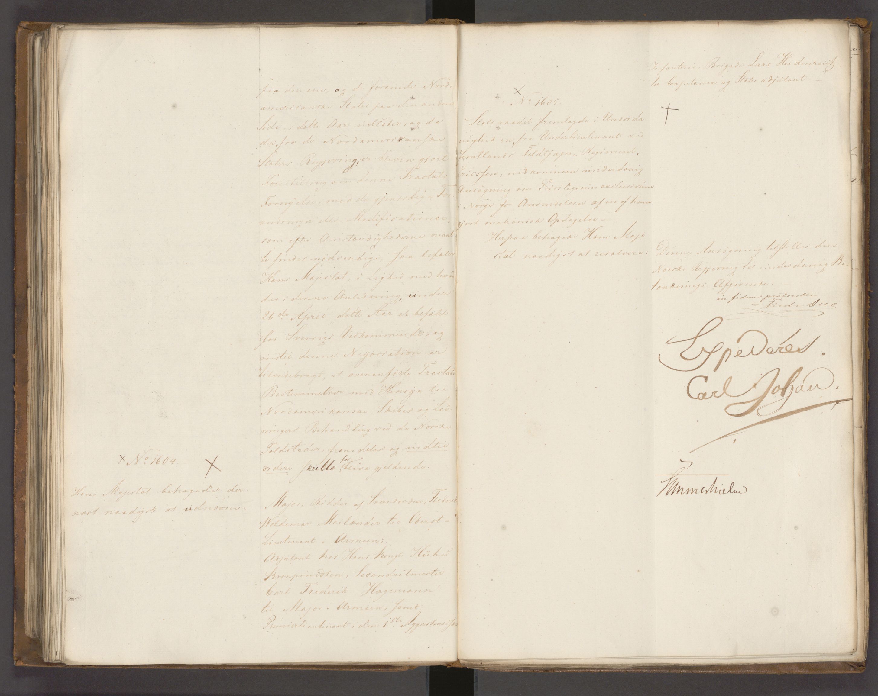 Statsrådssekretariatet, AV/RA-S-1001/A/Ab/L0022: Kgl. res. nr. 1210-1721, 1. halvår, 1826