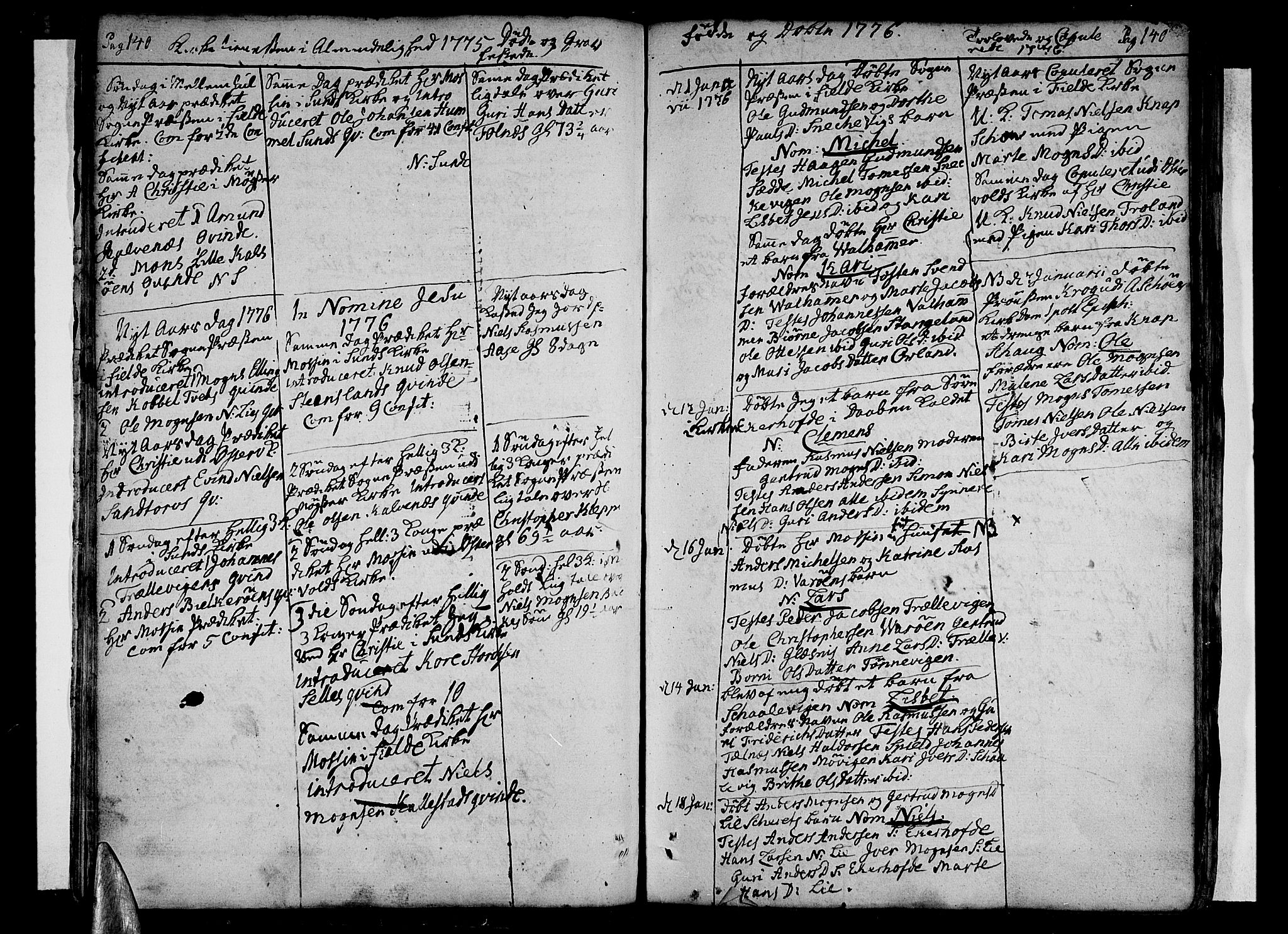 Sund sokneprestembete, AV/SAB-A-99930: Parish register (official) no. A 5, 1770-1795, p. 140