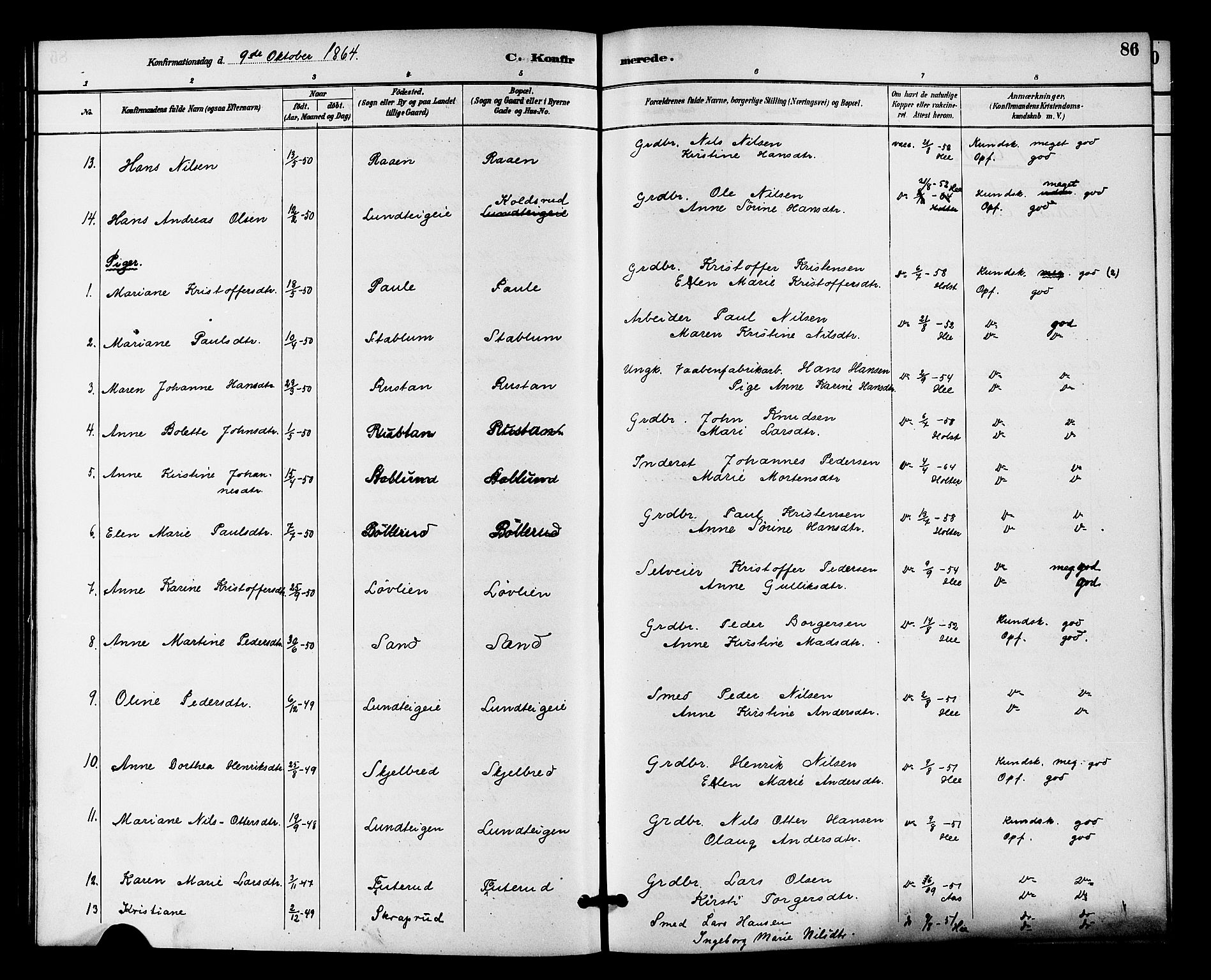 Fiskum kirkebøker, AV/SAKO-A-15/F/Fa/L0001: Parish register (official) no. 1, 1858-1877, p. 86