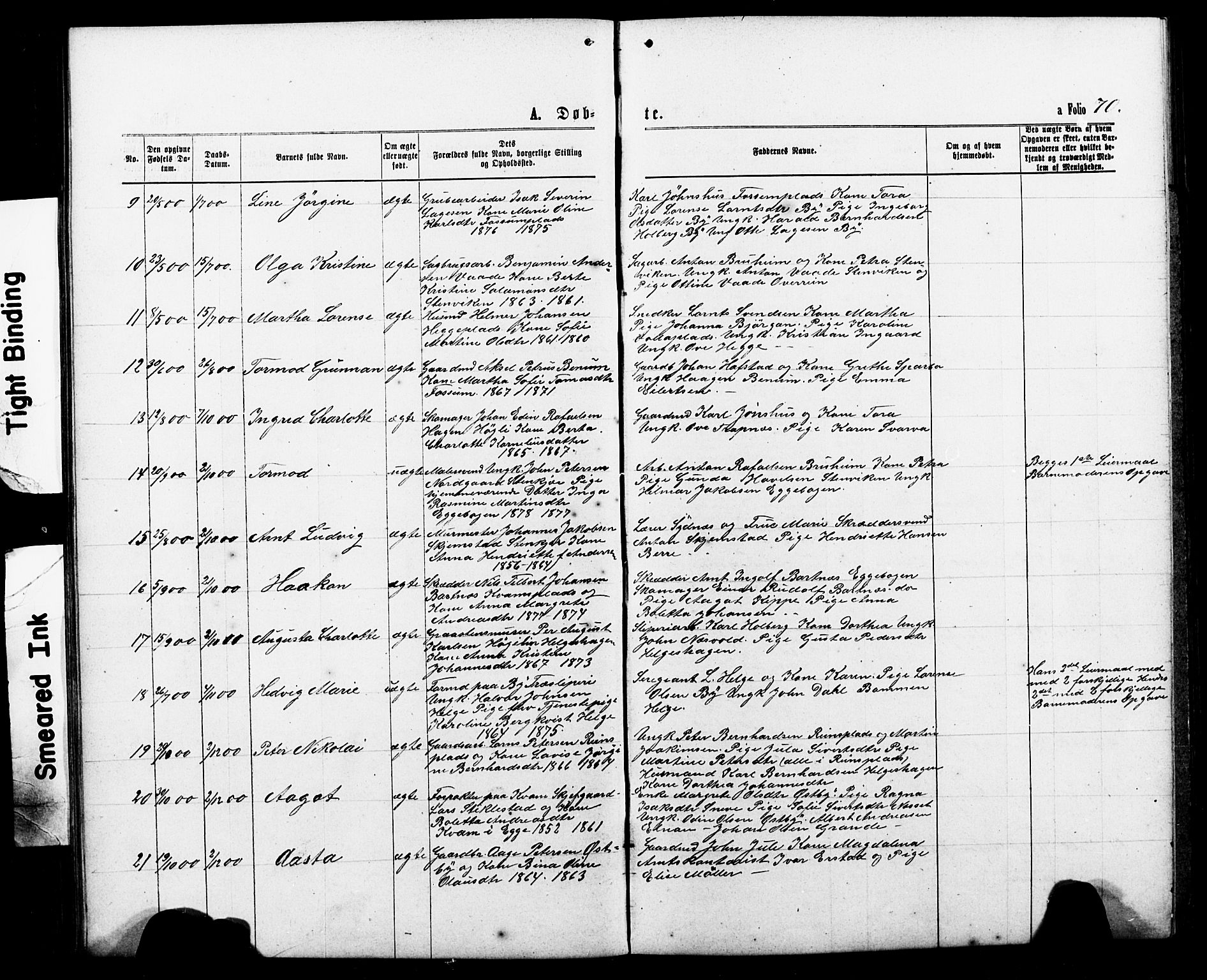 Ministerialprotokoller, klokkerbøker og fødselsregistre - Nord-Trøndelag, SAT/A-1458/740/L0380: Parish register (copy) no. 740C01, 1868-1902, p. 70