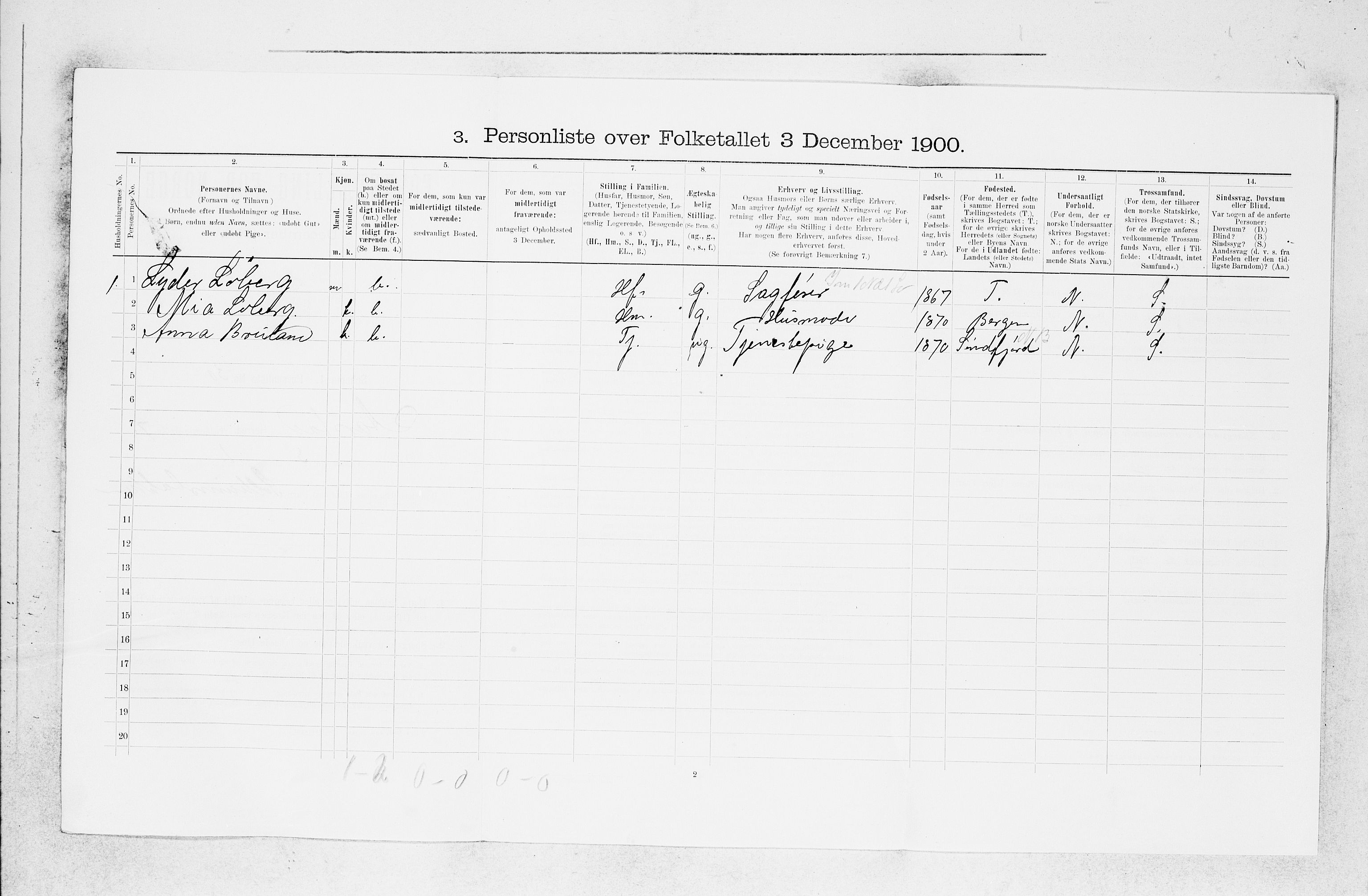 SAB, 1900 census for Årstad, 1900, p. 797