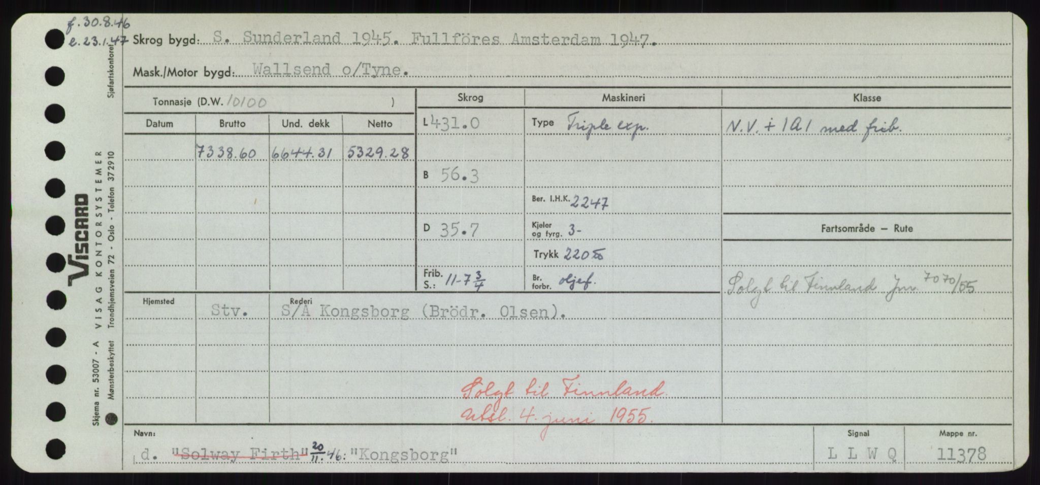 Sjøfartsdirektoratet med forløpere, Skipsmålingen, RA/S-1627/H/Hd/L0020: Fartøy, K-Kon, p. 529