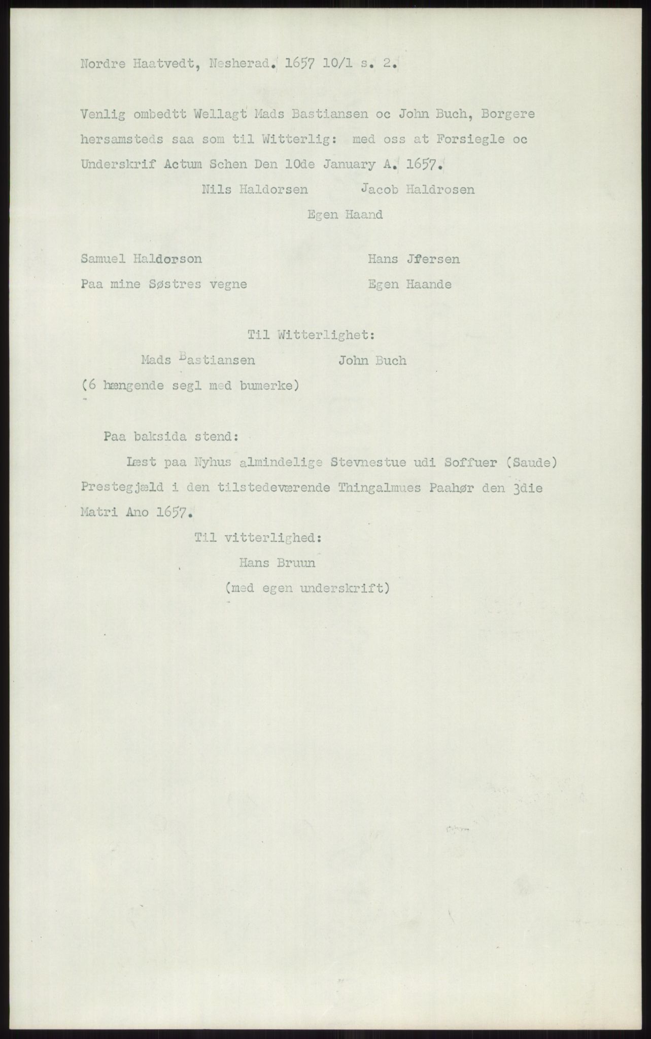 Samlinger til kildeutgivelse, Diplomavskriftsamlingen, AV/RA-EA-4053/H/Ha, p. 1715