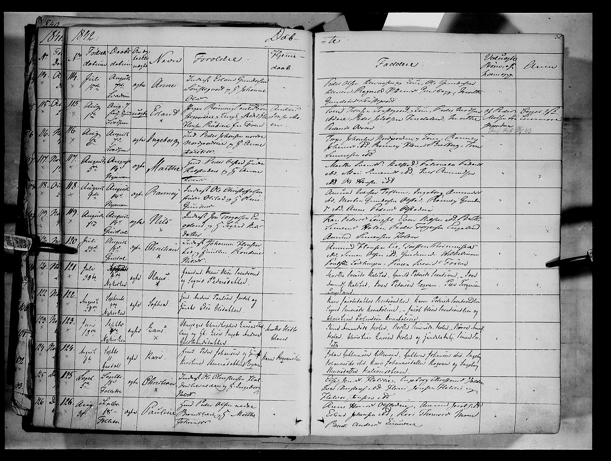 Gausdal prestekontor, AV/SAH-PREST-090/H/Ha/Haa/L0007: Parish register (official) no. 7, 1840-1850, p. 32