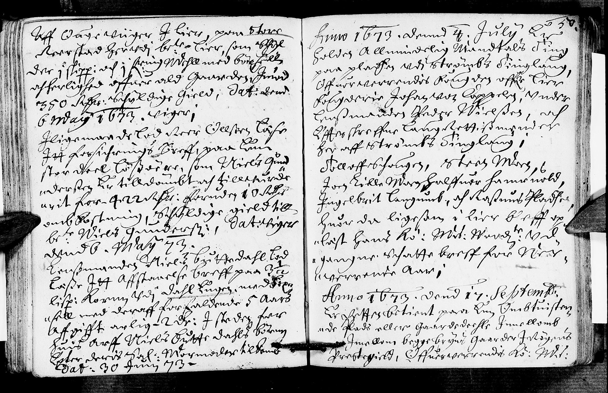 Lier, Røyken og Hurum sorenskriveri, SAKO/A-89/F/Fa/L0014: Tingbok, 1673, p. 50