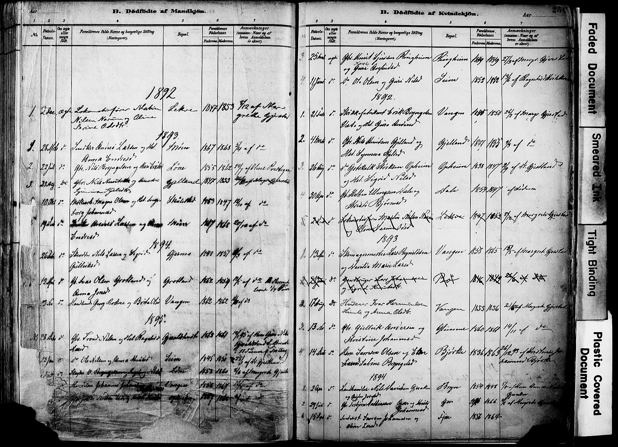 Voss sokneprestembete, SAB/A-79001/H/Haa: Parish register (official) no. A 21, 1887-1903, p. 256