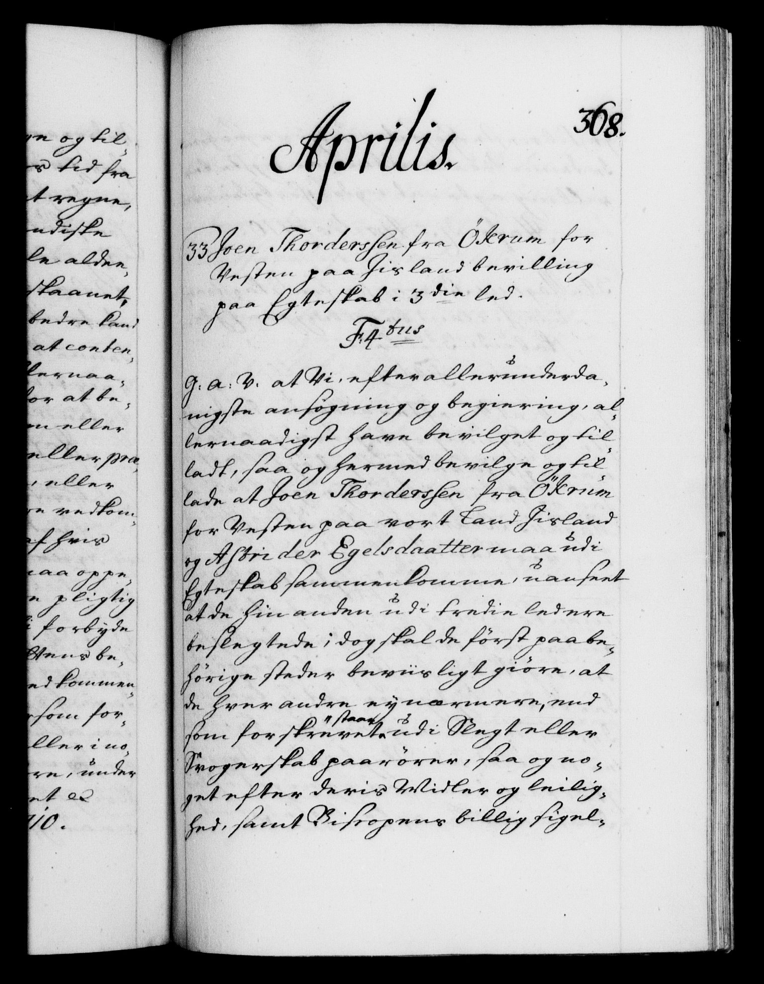 Danske Kanselli 1572-1799, AV/RA-EA-3023/F/Fc/Fca/Fcaa/L0020: Norske registre, 1708-1711, p. 368a