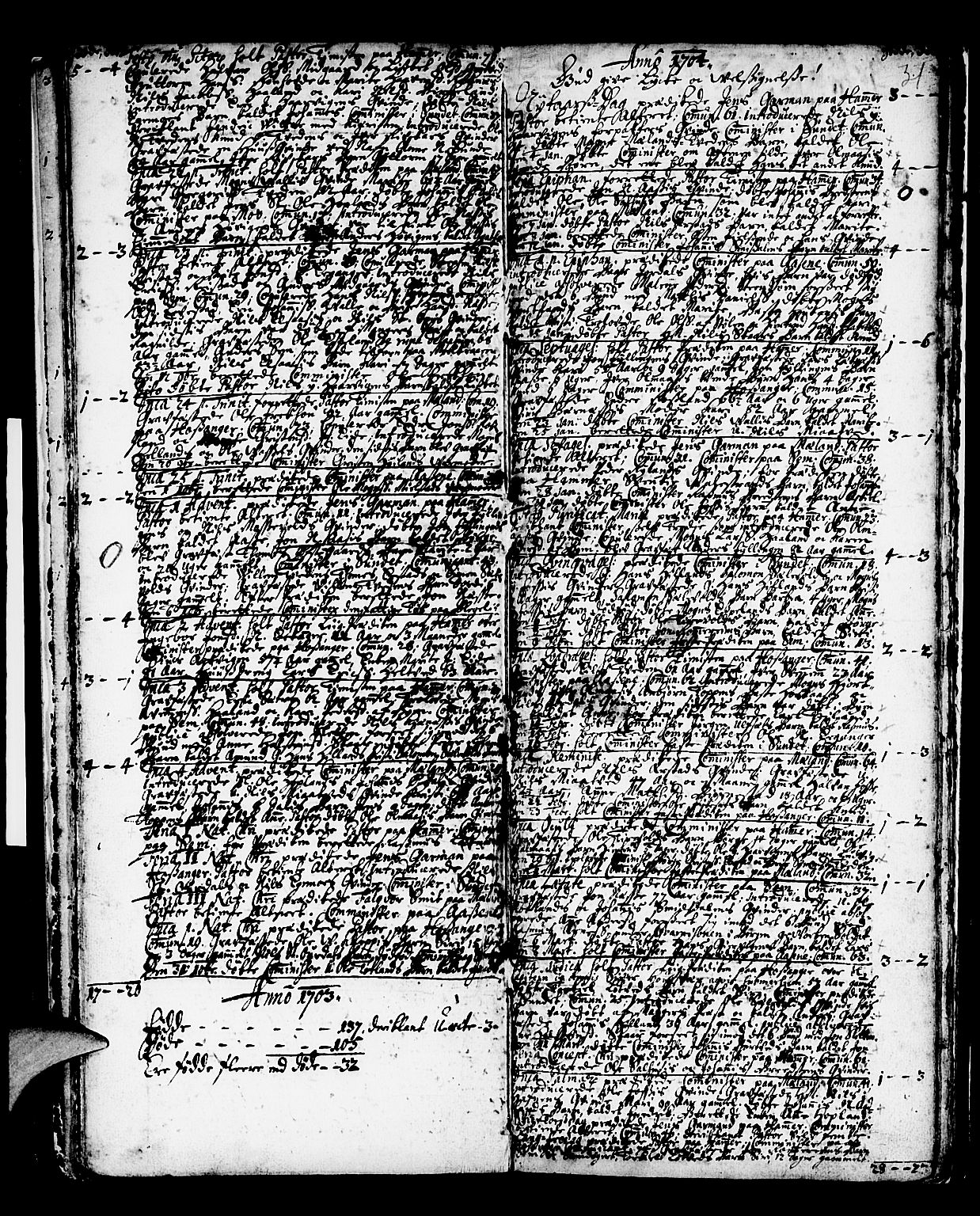 Hamre sokneprestembete, AV/SAB-A-75501/H/Ha/Haa/Haaa/L0002: Parish register (official) no. A 2, 1692-1707, p. 31