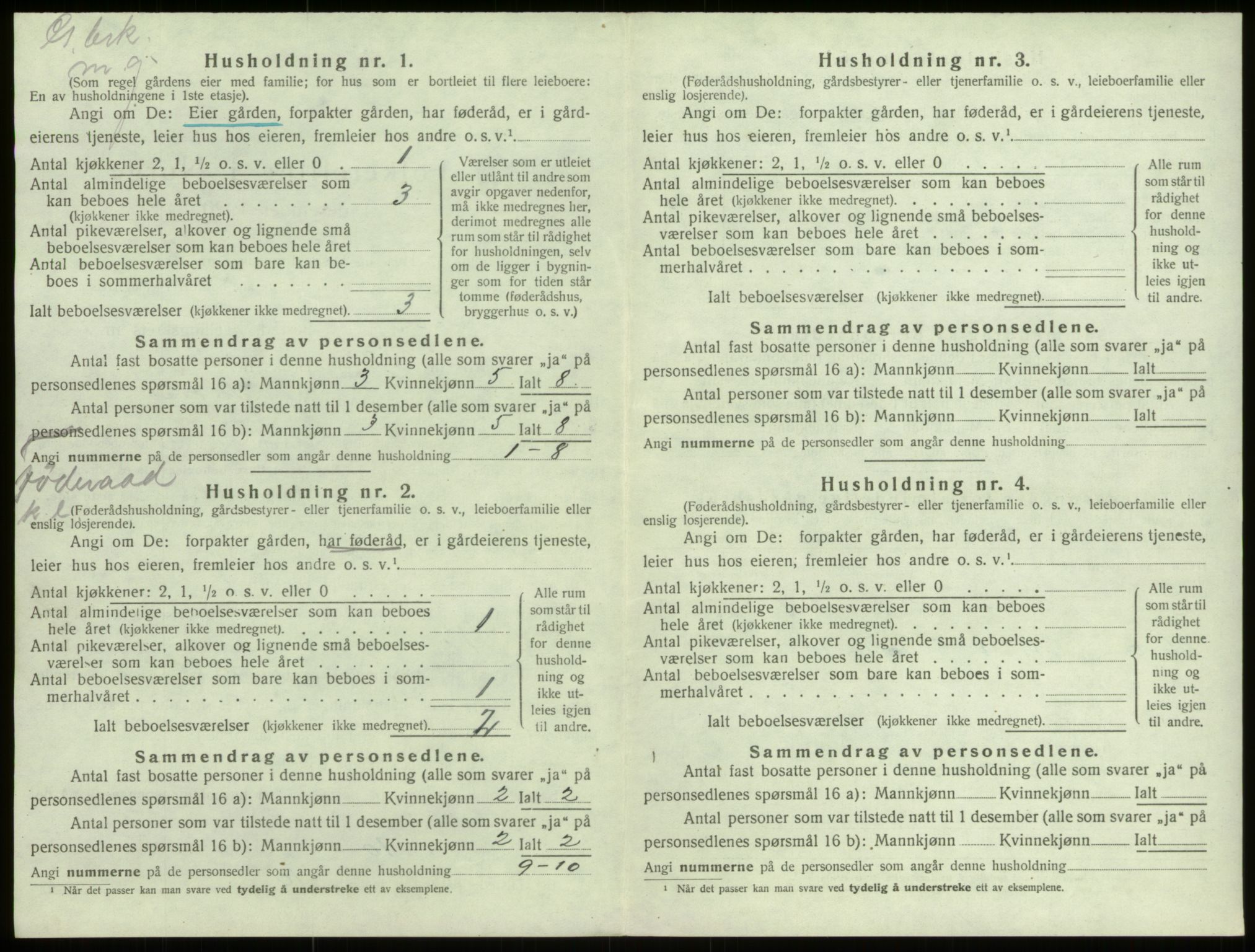 SAB, 1920 census for Selje, 1920, p. 671