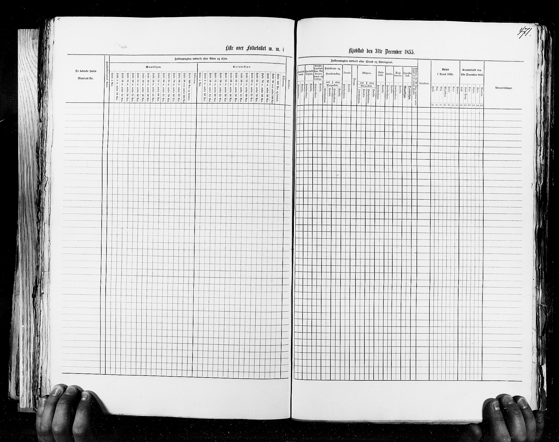 RA, Census 1855, vol. 8: Risør-Vadsø, 1855, p. 471