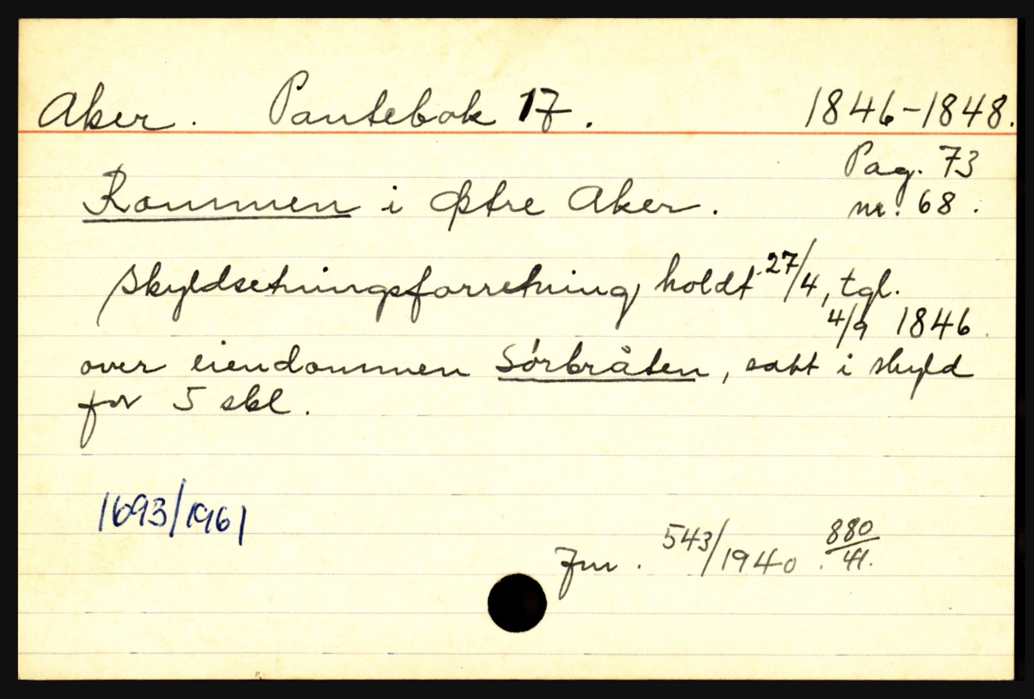 Statsarkivet i Oslo, AV/SAO-A-10621/Z/Zb/L0004: Aker (Rommen - Ullern/Ullernchausséen), p. 6