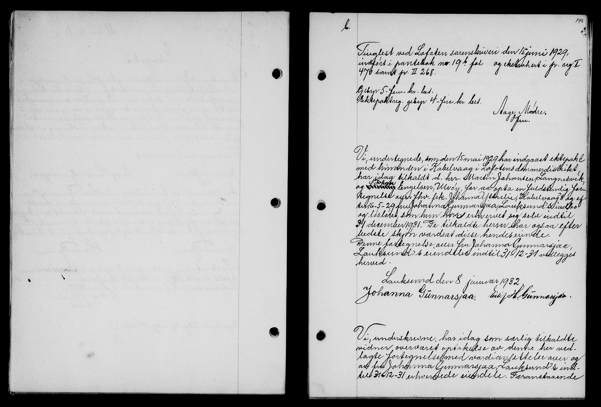 Vesterålen sorenskriveri, SAT/A-4180/1/2/2Ca/L0055: Mortgage book no. 48, 1932-1932, Deed date: 03.03.1932