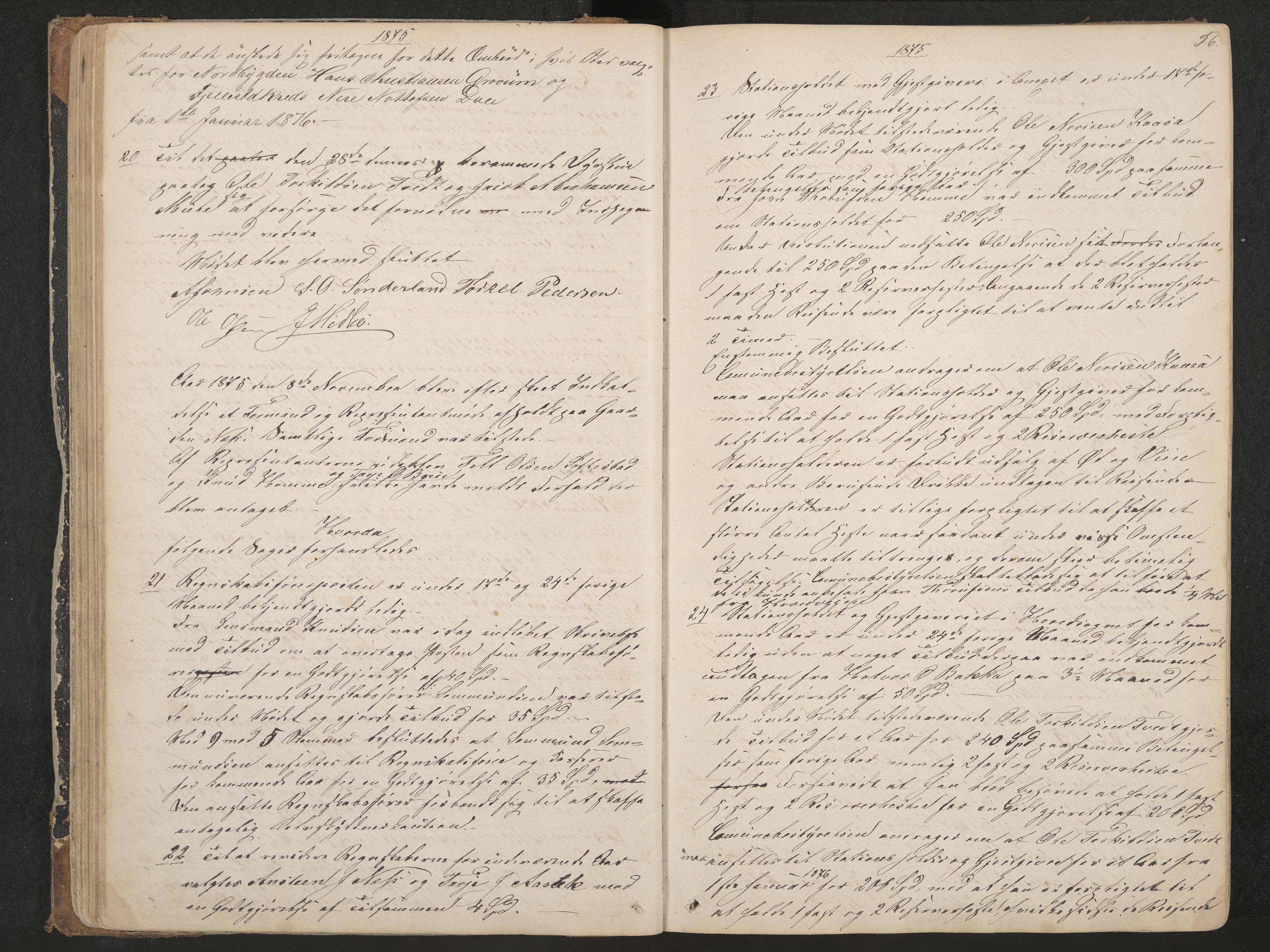 Nissedal formannskap og sentraladministrasjon, IKAK/0830021-1/A/L0002: Møtebok, 1870-1892, p. 56